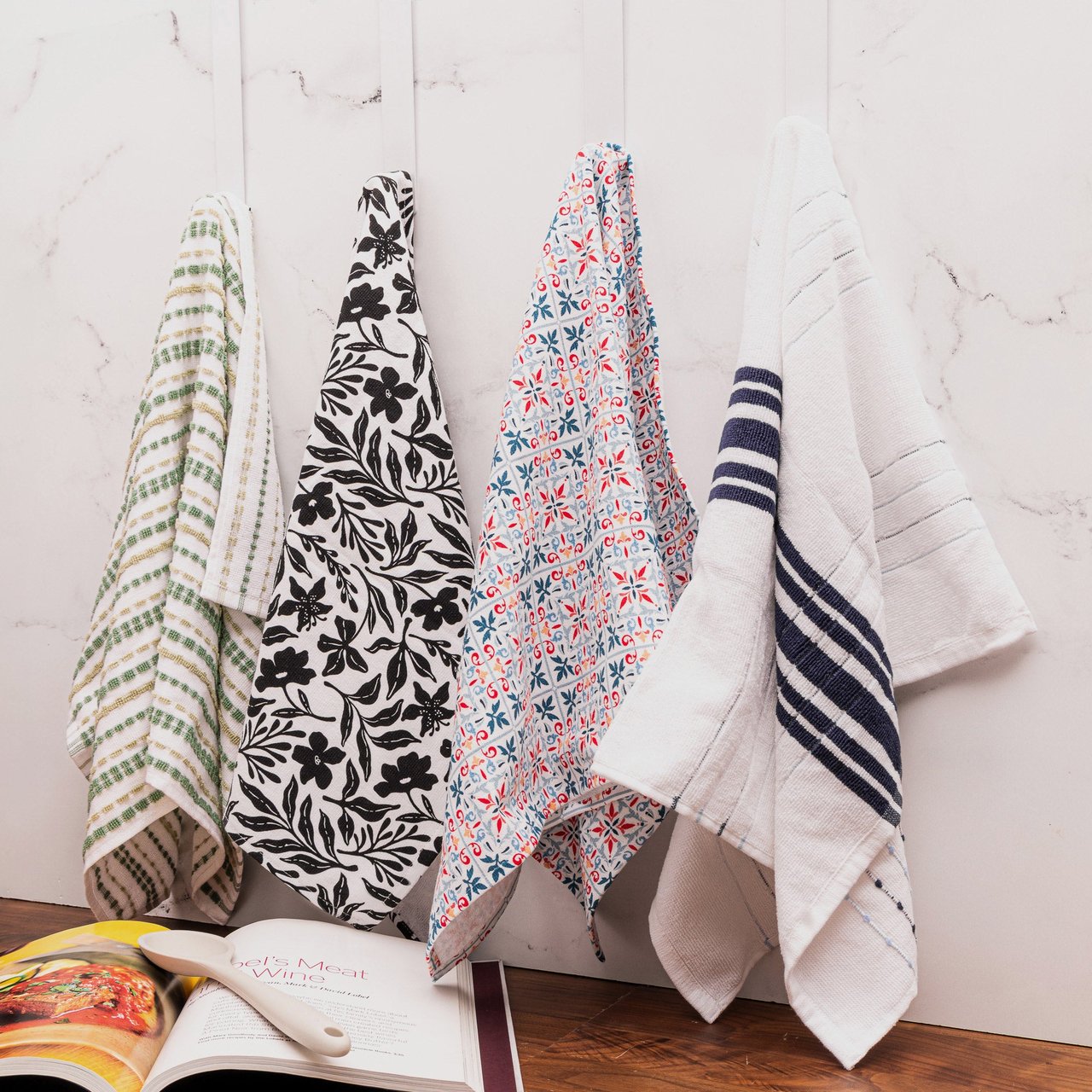 Core Home Terry Kitchen Towel 8 Pack - Image 1