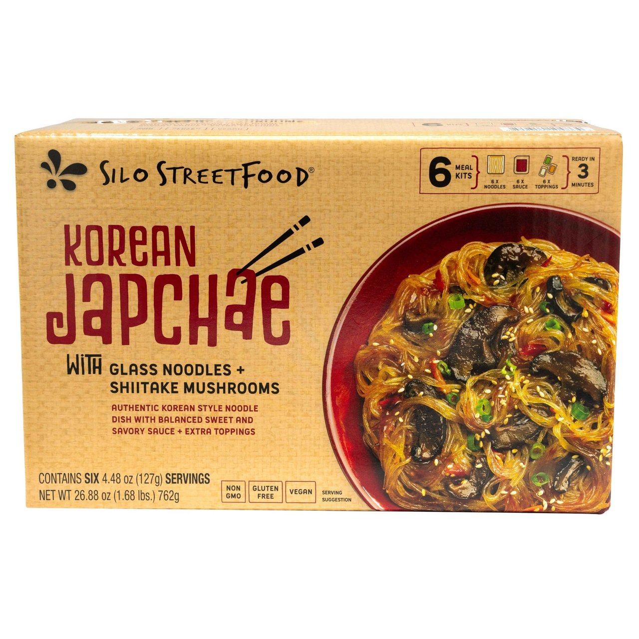 Silo StreetFood Korean Japchae 6/4.48 Ounce Kits