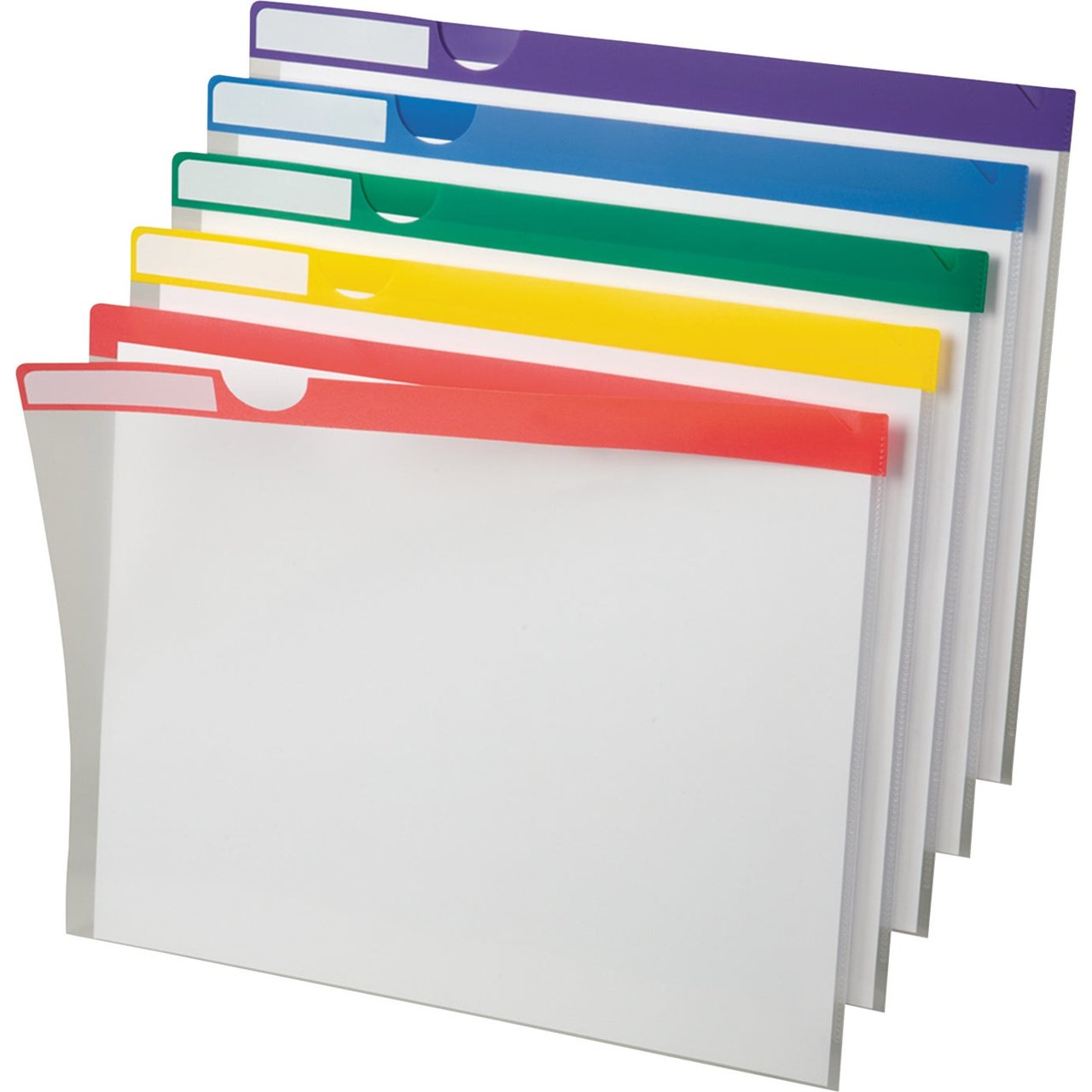 Pendaflex Clear Poly Index Folders, Assorted Colors, 20 Count (PFX50981KT)