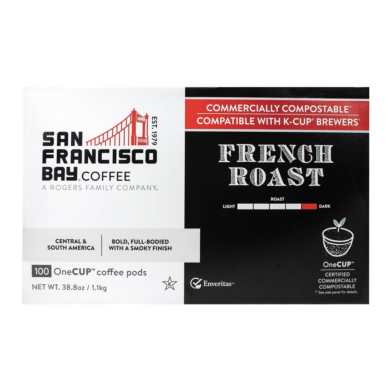 San Francisco Bay French Dark Roast 100 CT OneCup Pods - Image 1