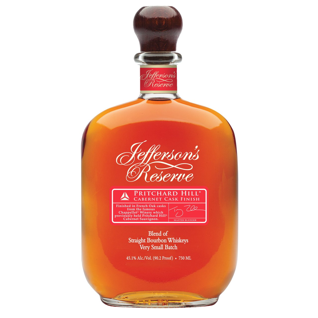 Jefferson's Reserve Pritchard Hill Cabernet Cask Finish Straight Bourbon Whiskey Kentucky 750ML - Image 1