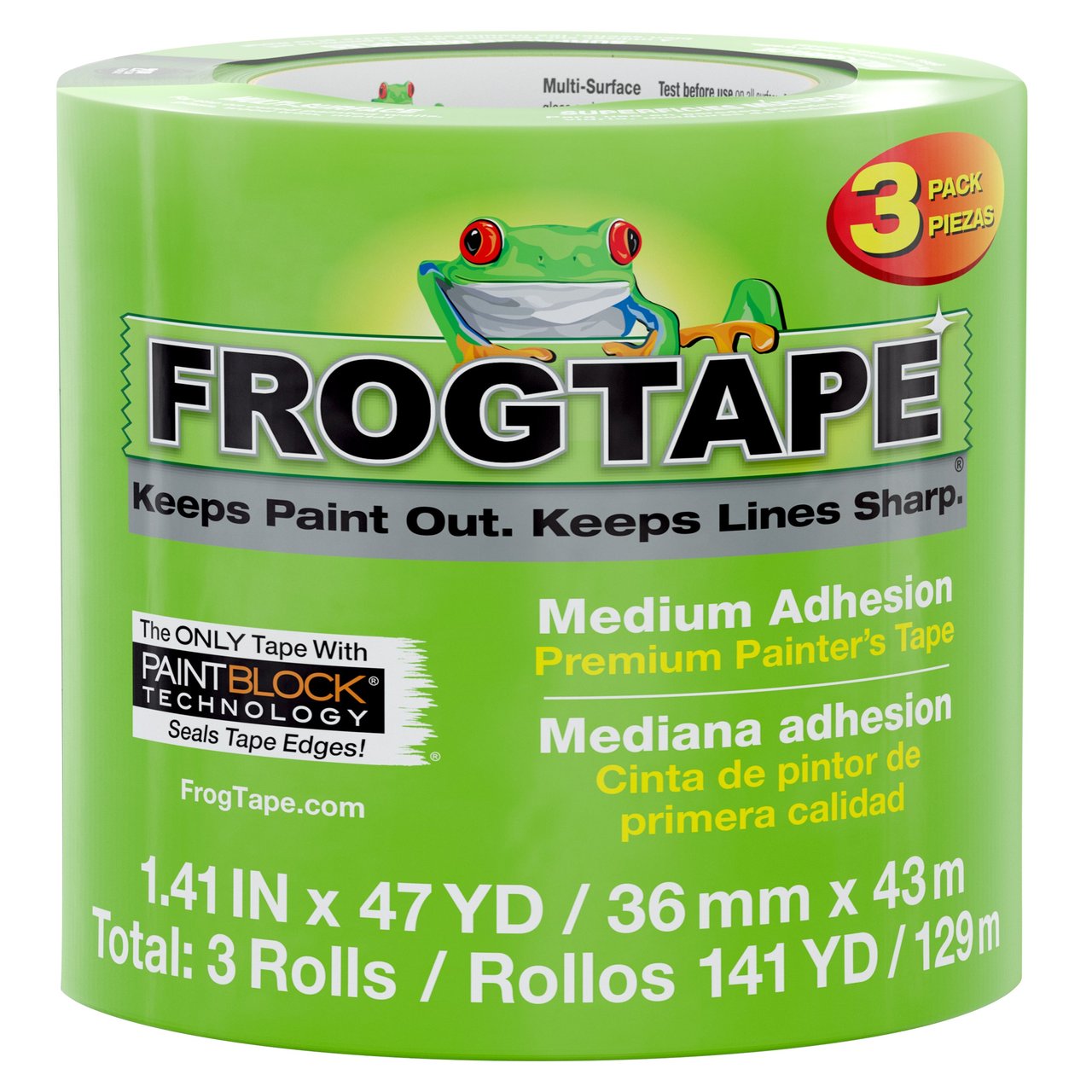FrogTape Multi-Surface Painter's Tape 3-Pack