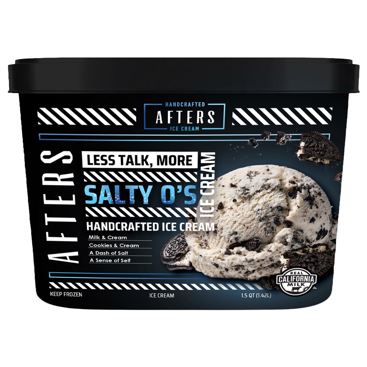 AFTERS SALTY OREO ICE CREAM HALF GALLON - Image 1