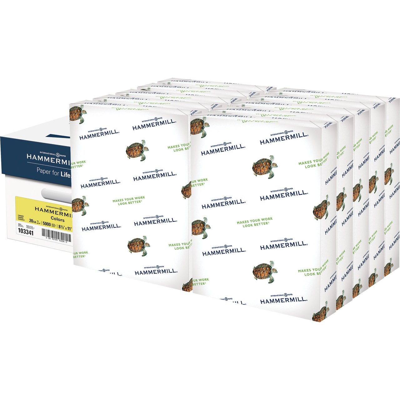Hammermill Canary Color Copy Paper HAM103341CT, 5000 Sheets - Image 1