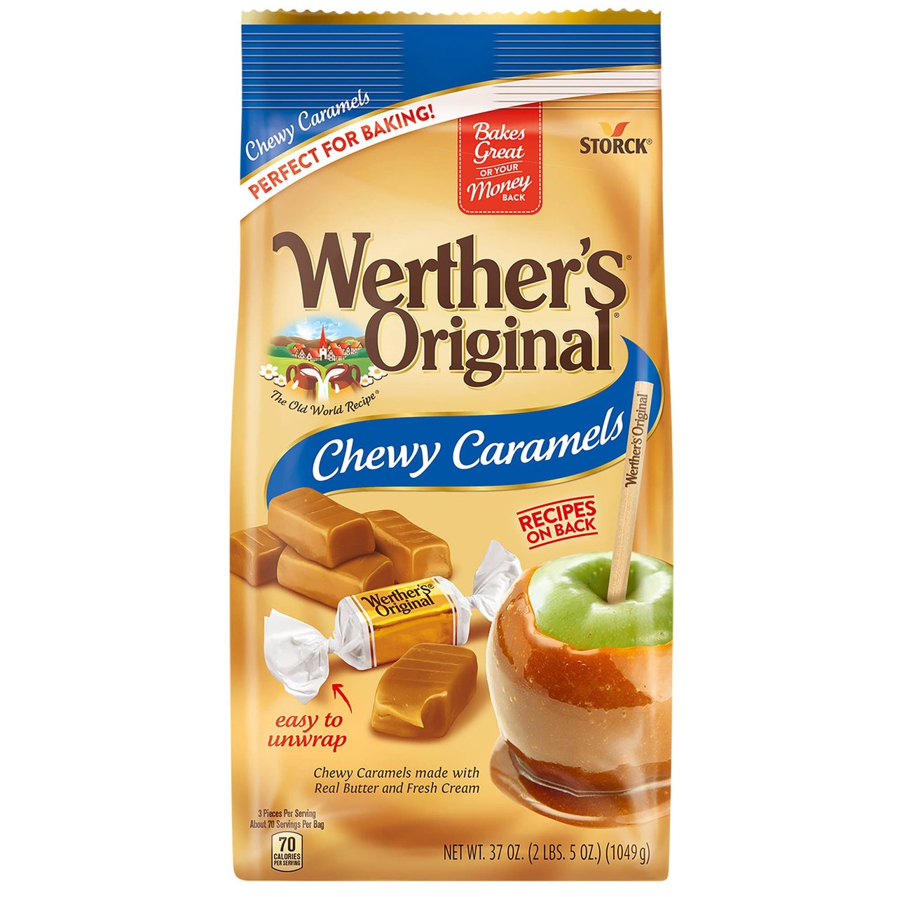 Werther's Original Chewy Caramels 37 oz (2.31 lbs) - Image 1