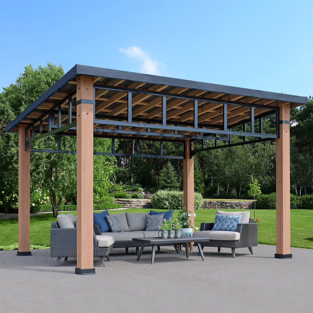 Yardistry Contemporary Gazebo 12' L x 14' W - Image 1