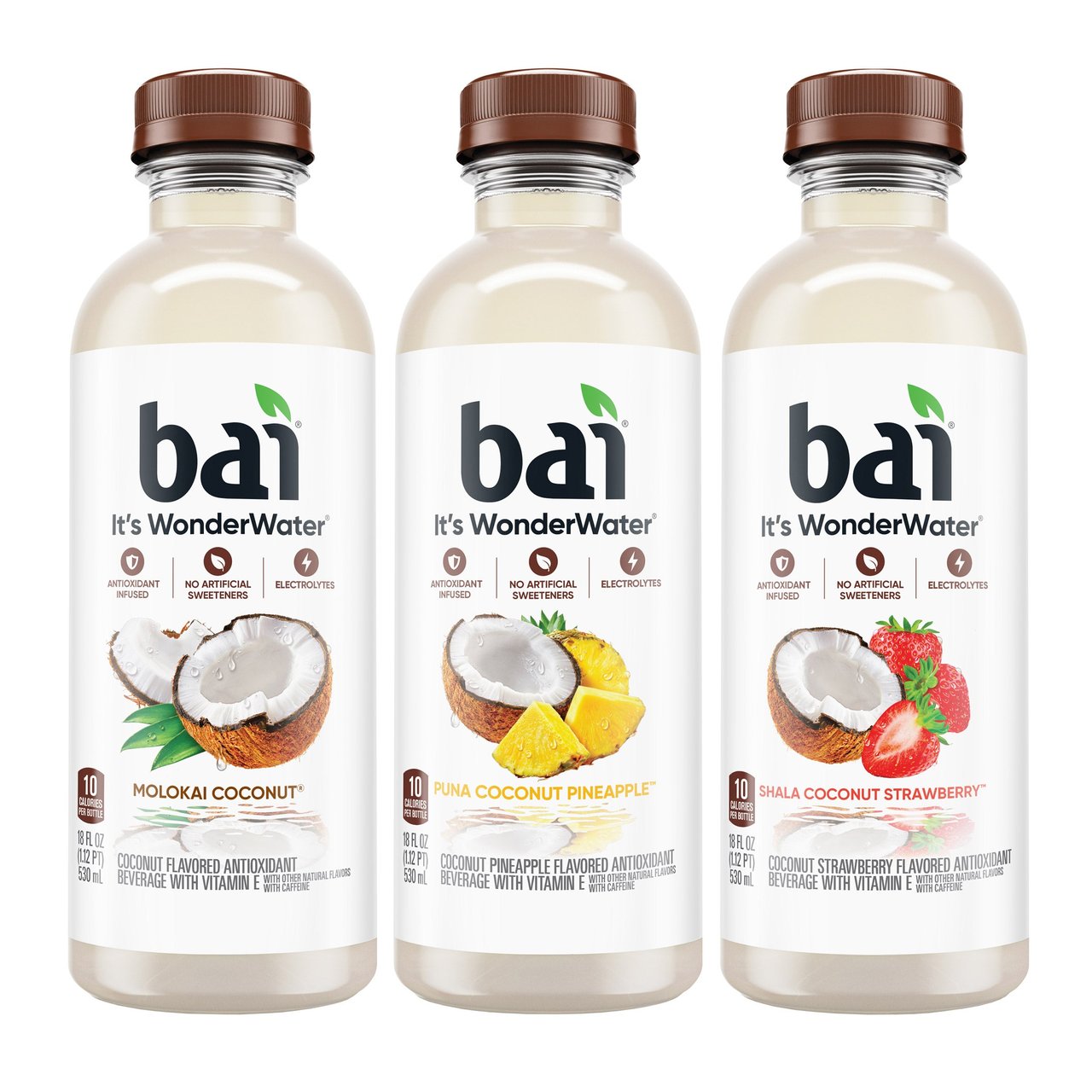 Bai Coconut Variety Pack, 20/18 oz Bottles - Image 1