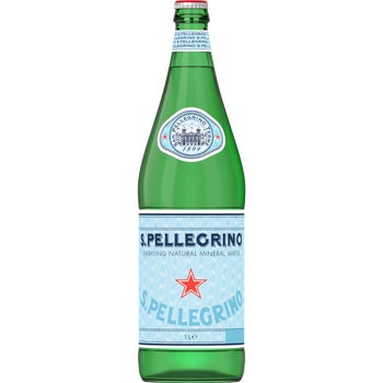 San Pellegrino Sparkling Mineral Water, 12 x 1 Liter Glass Bottles