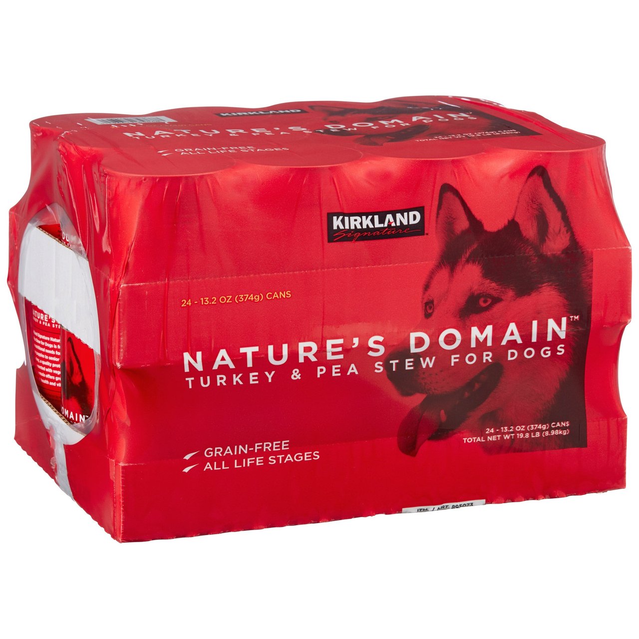 Kirkland Signature Nature's Domain Turkey & Pea Stew for Dogs, 24 Count, 13.2 oz Cans - Image 1
