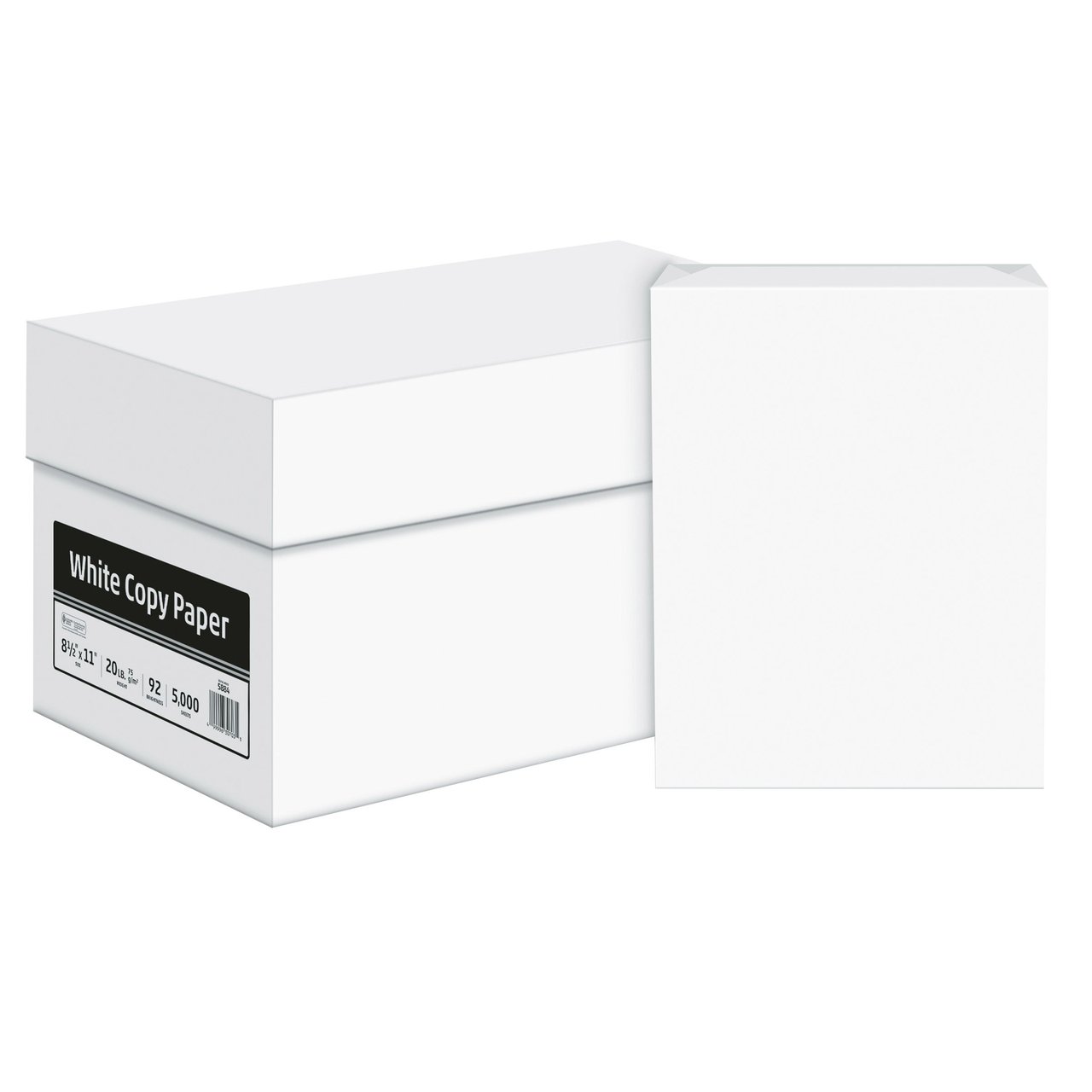 Sylvamo P40 Commodity Copy Paper, 20 lb, 92 Bright, 8.5" x 11", 5000 Sheets
