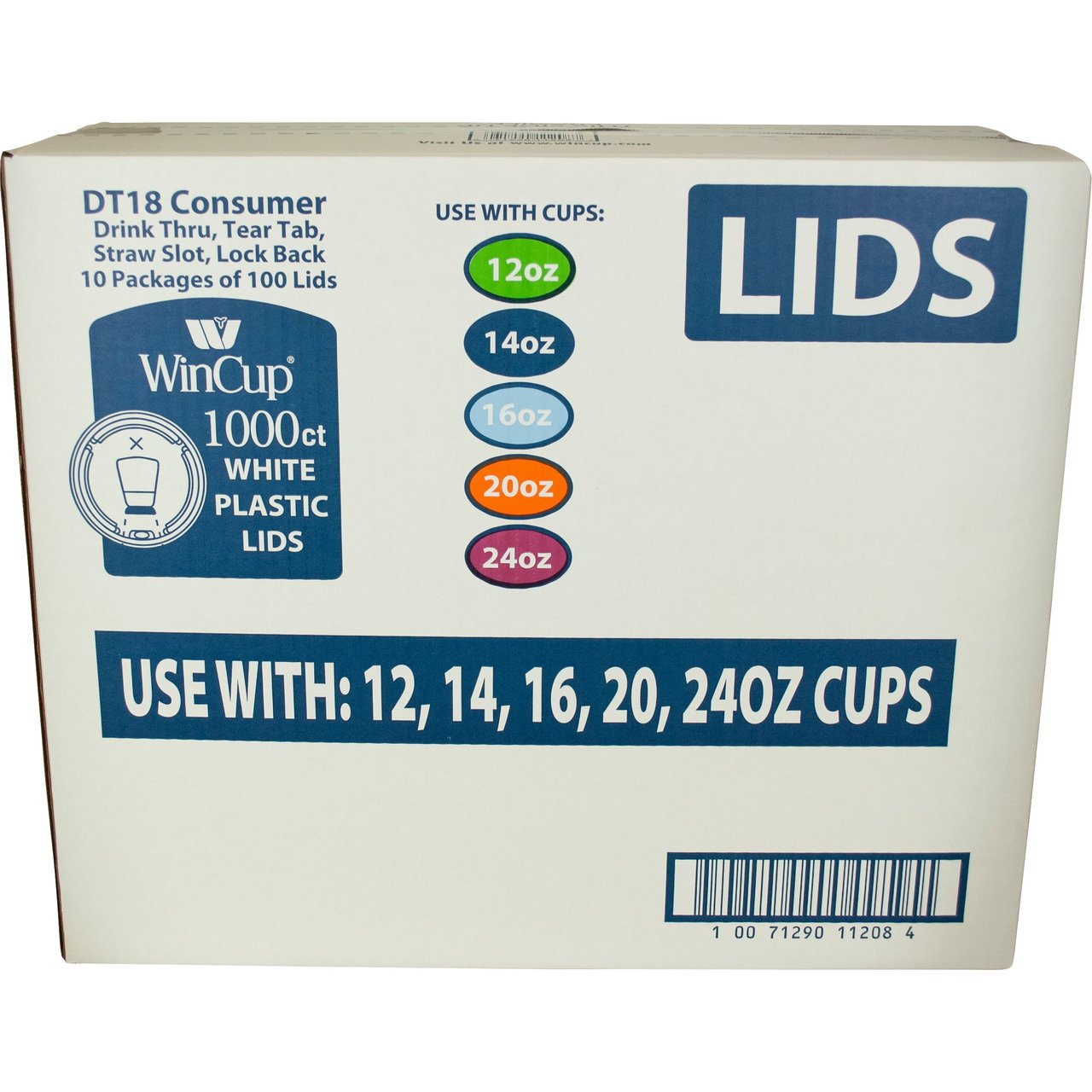 WinCup 12-24 oz Foam Cup Lid 1000 CT - Image 1