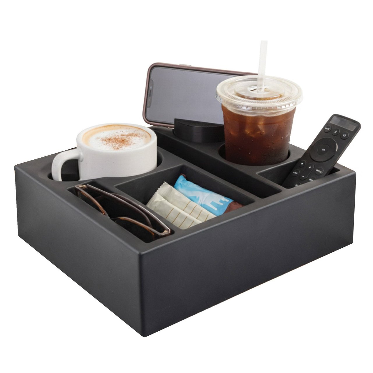 Smart Design Acacia Couch Console - Image 1