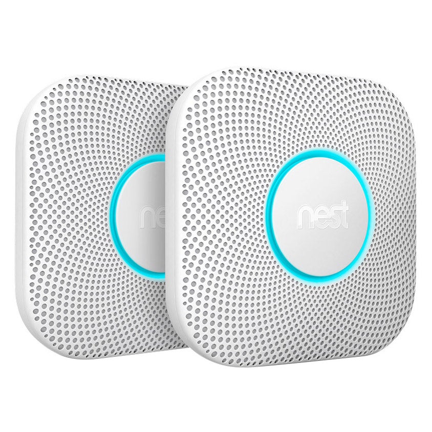 Google Nest Protect Smoke/CO Wired Alarm, 2-Pack - Image 1