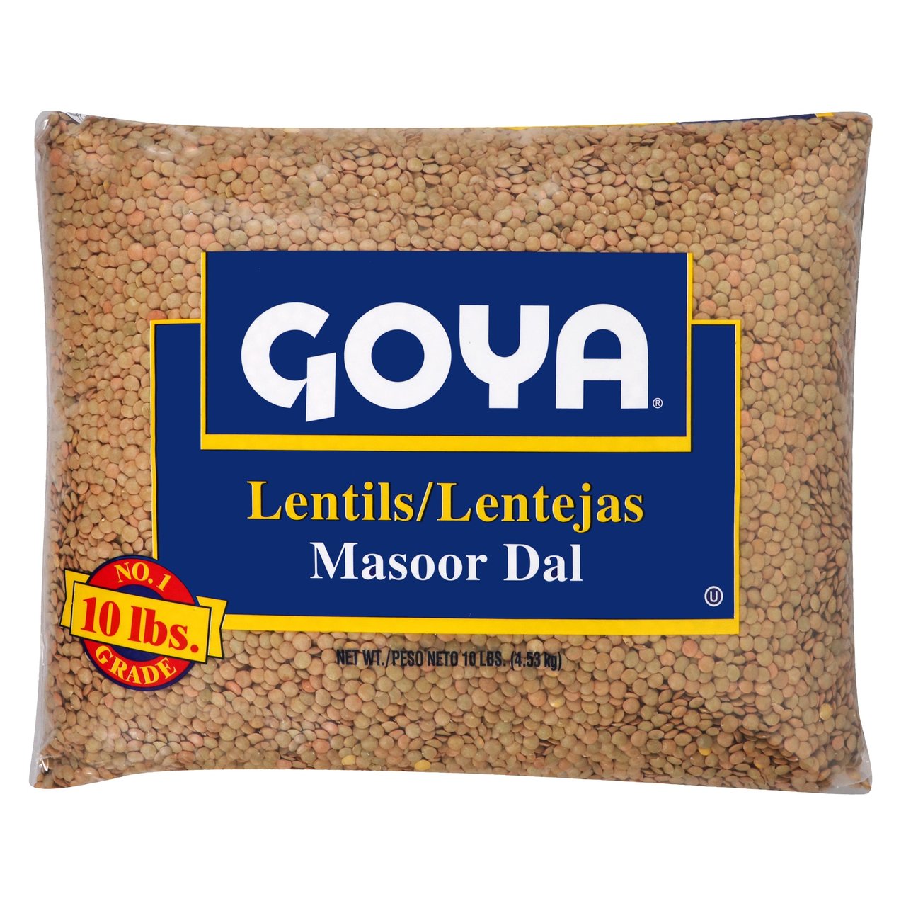 Goya Dry Lentil Beans 10 lbs - Image 1