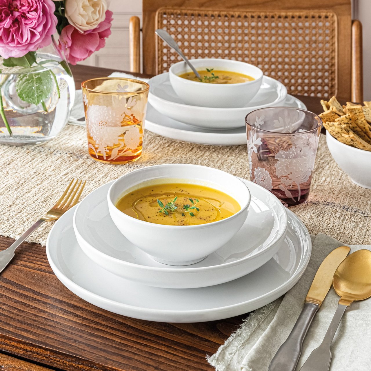 Over and Back St. Germain 12-Piece Dinnerware - Image 1