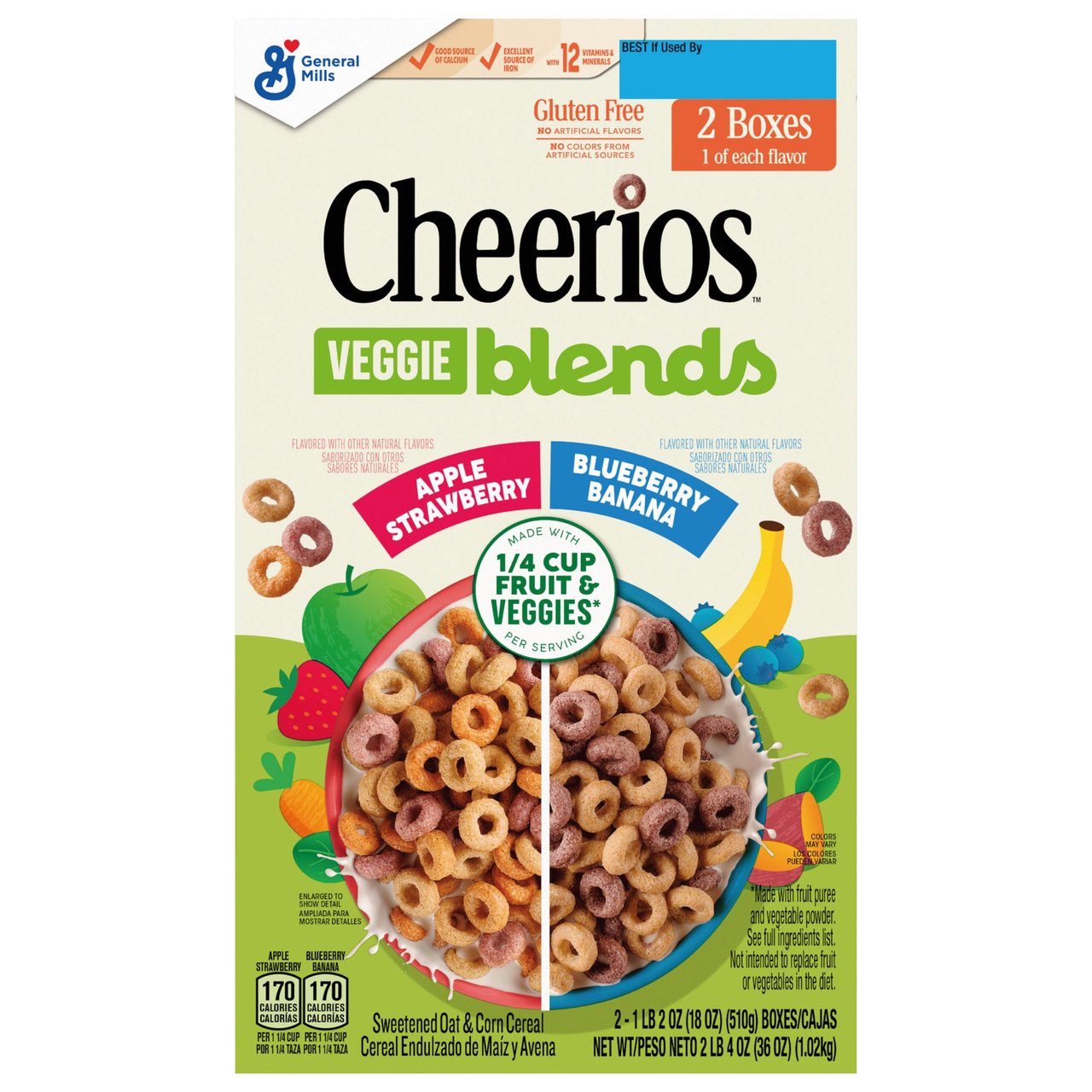 General Mills Cheerios Veggie Blends 36 oz - Image 1