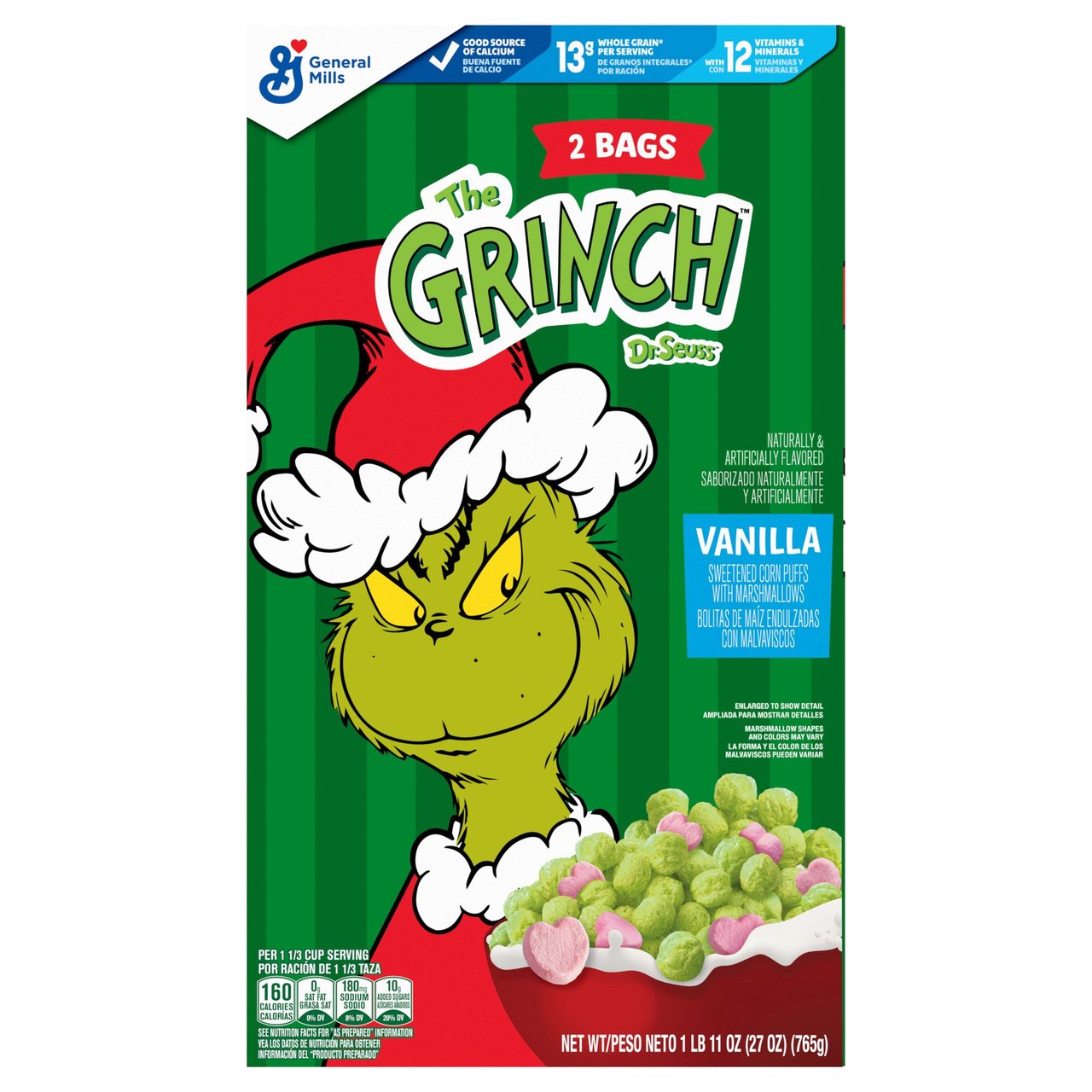 General Mills The Grinch Cereal, 27 Ounces - Image 1