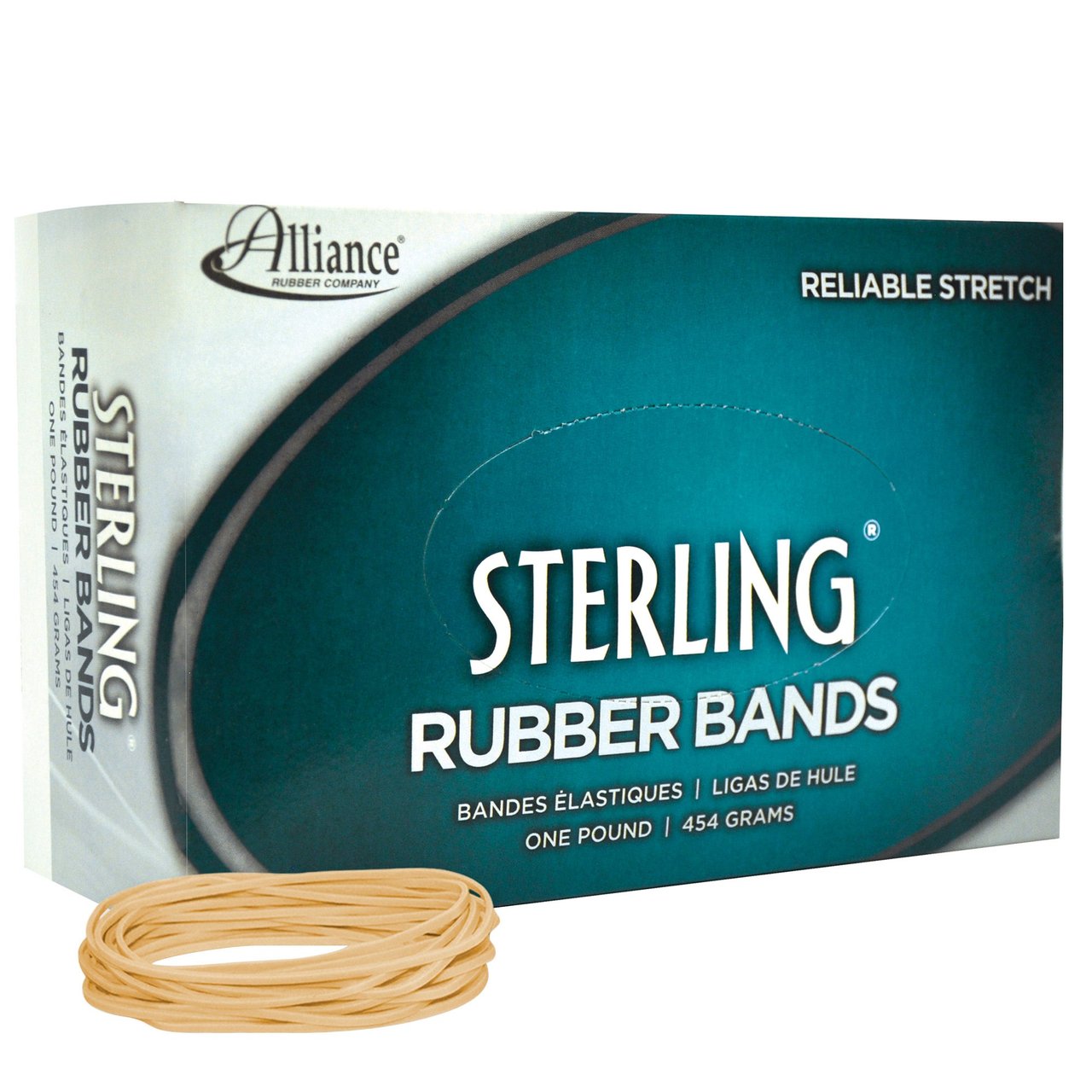 Alliance Sterling #19 Rubber Bands, 3-Box Kit (ALL24195KT), 5,100 Count