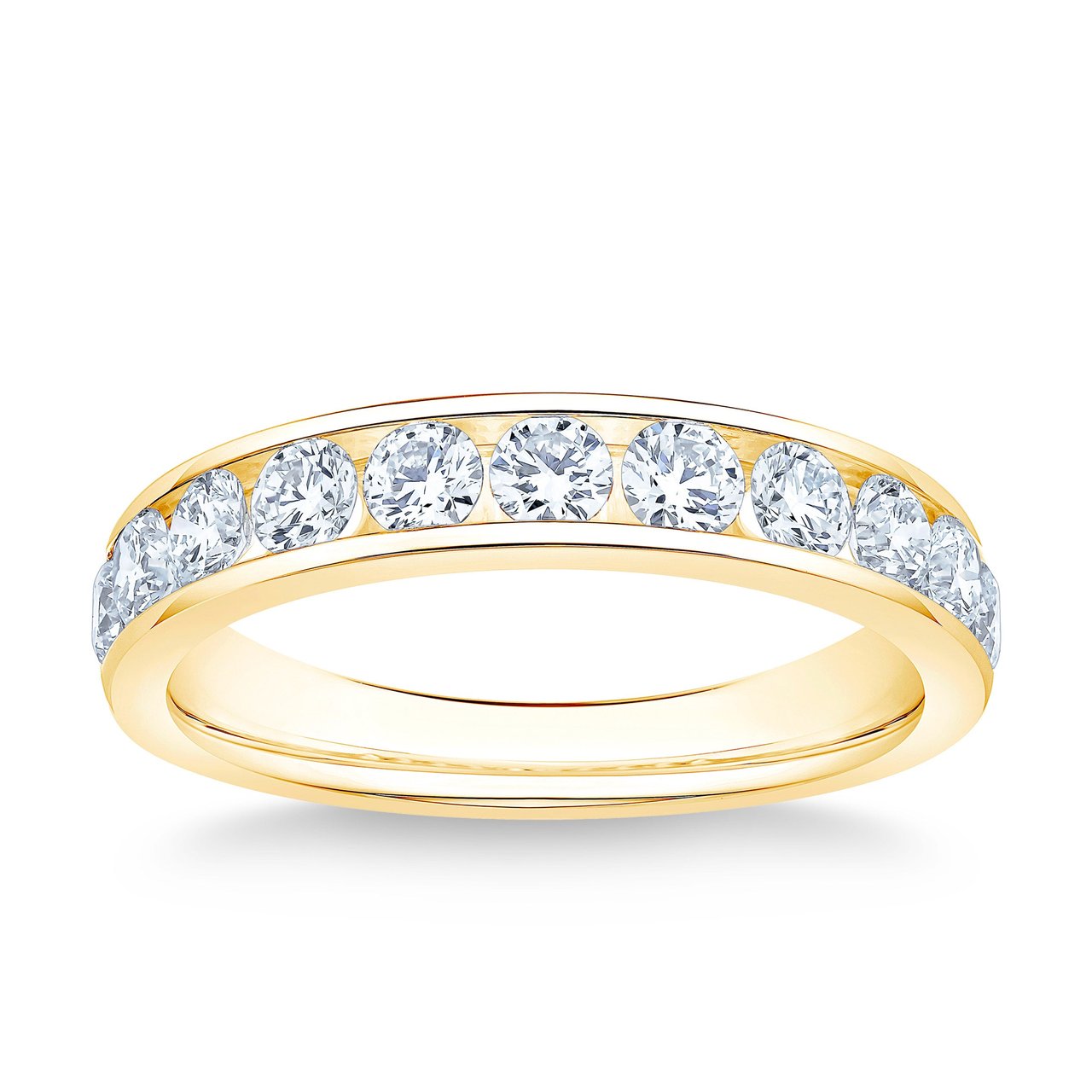 14kt Yellow Gold VS2 I 1.00 ctw Round Diamond Band - Image 1