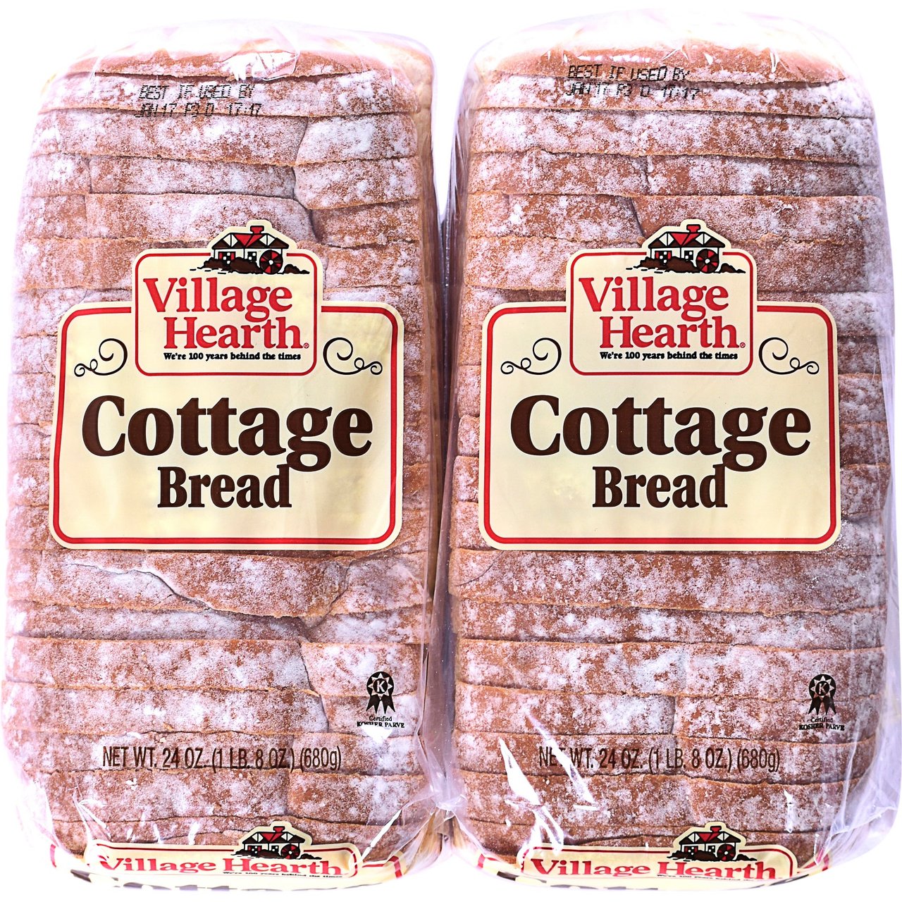 Village Hearth Cottage White Bread, 2/24 Ounce Loaves - Image 1
