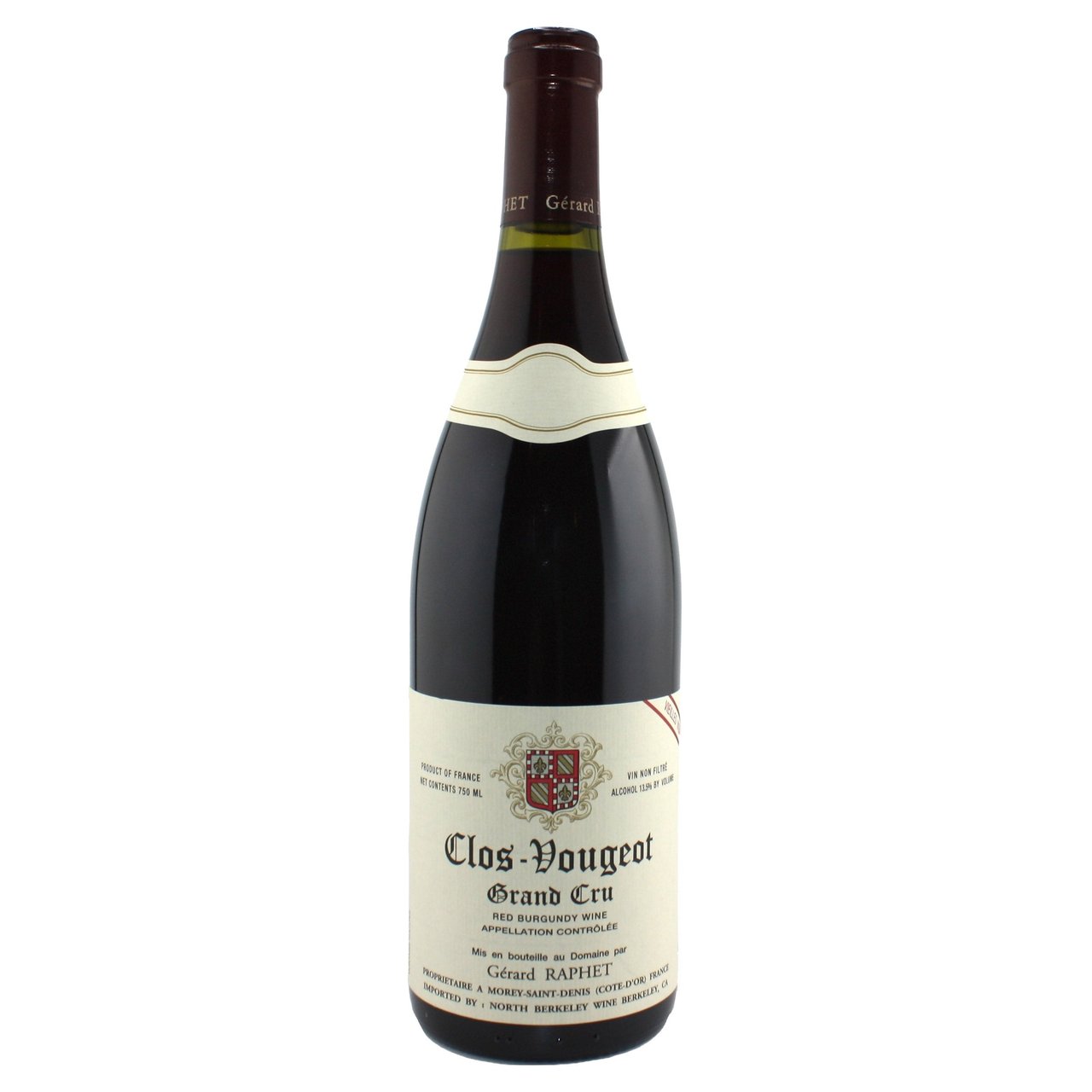 Gérard Raphet Clos Vougeot Grand Cru Burgundy, France 750ML