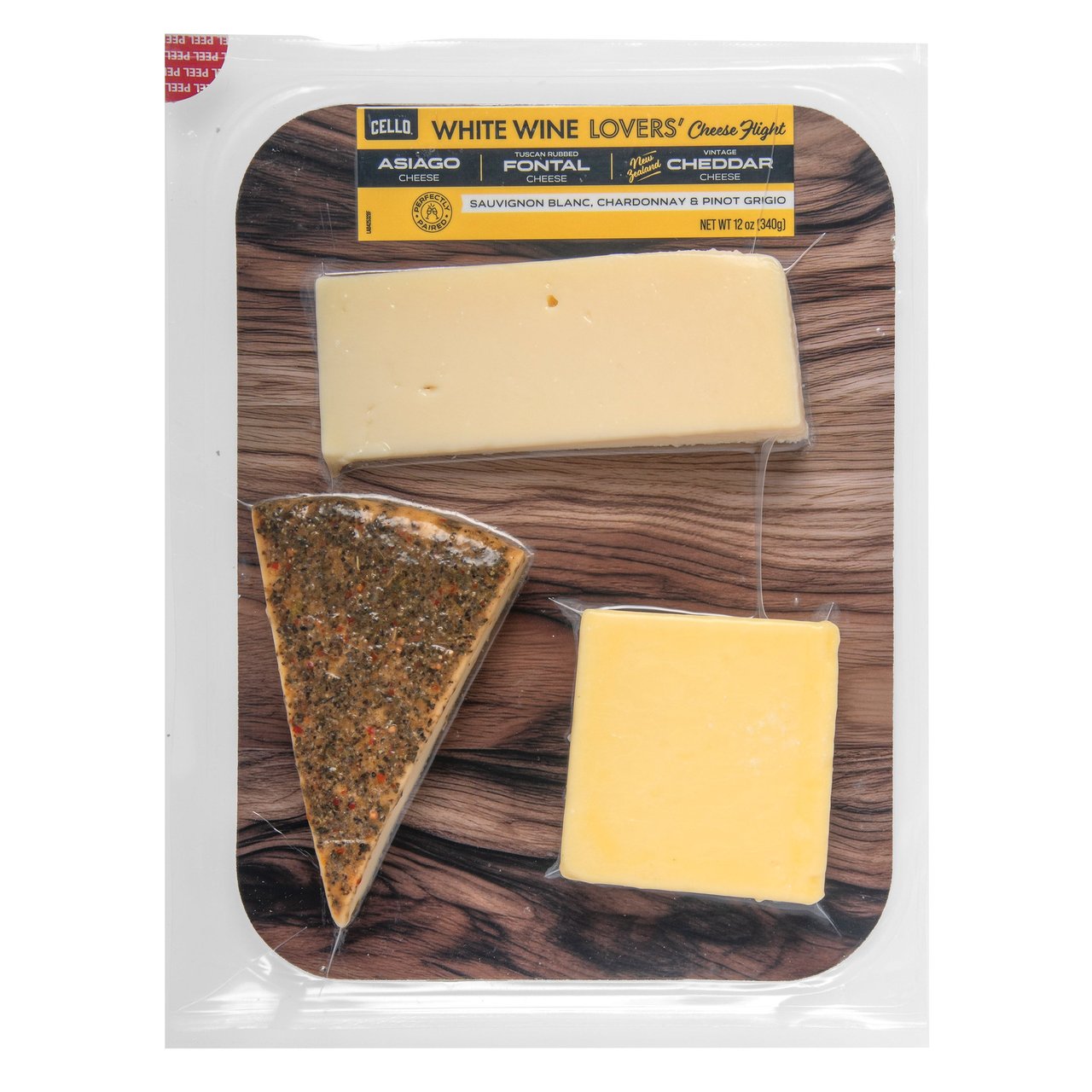 Cello White Wine Lovers' Cheese Flight 12 oz (0.75 lbs)