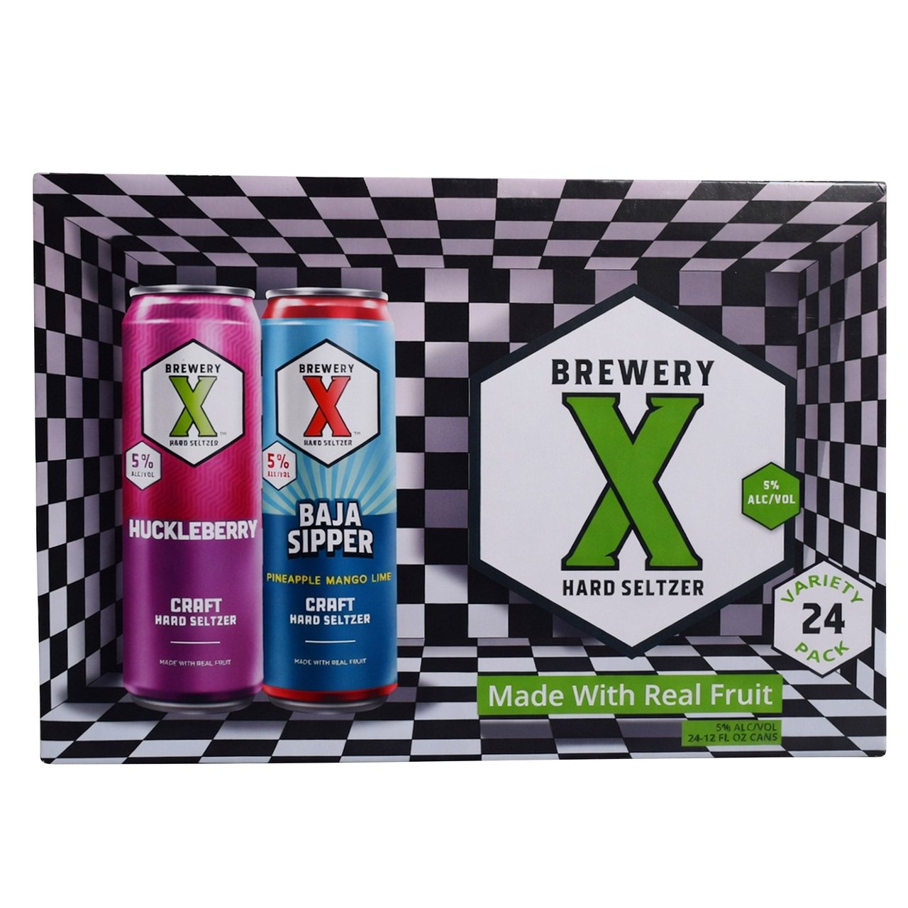 Brewery X Hard Seltzer Variety Pack, 24 x 12 oz Cans