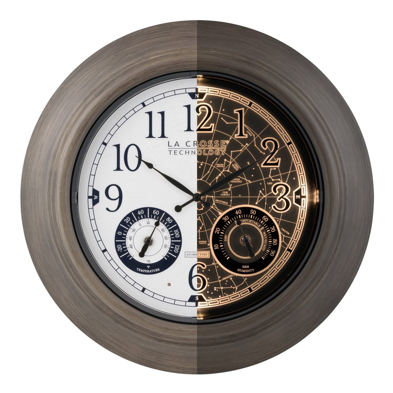 La Crosse Technology Atomic Indoor/Outdoor 21" Wall Clock - Image 1