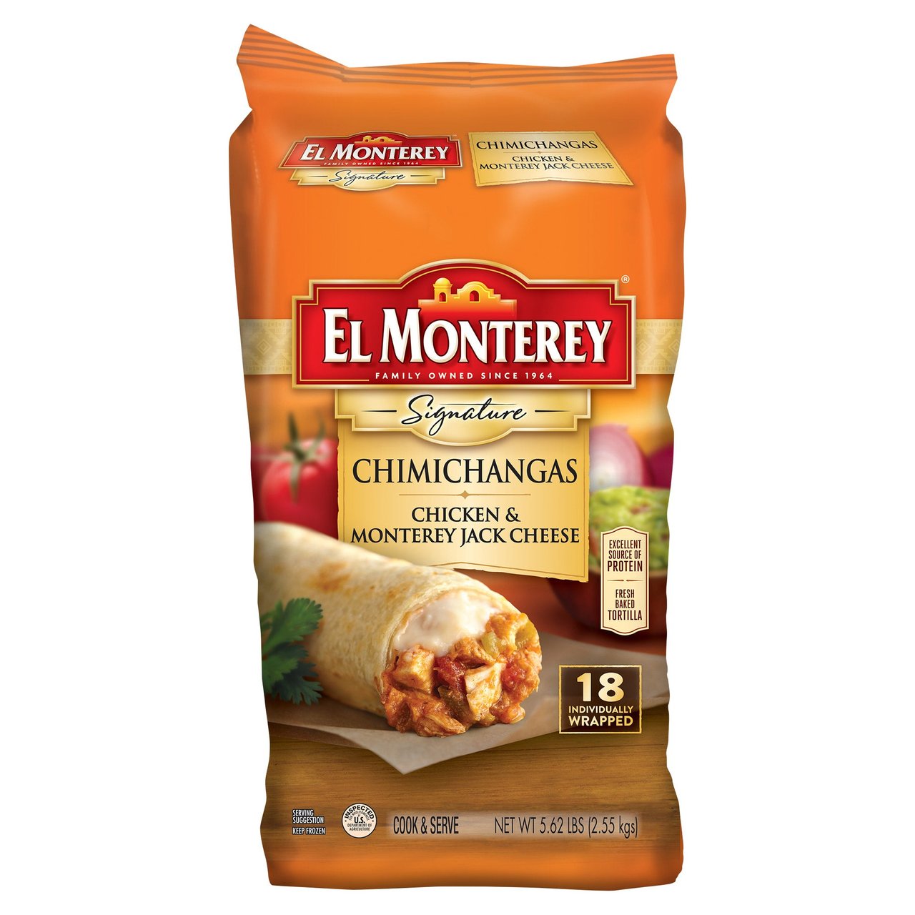 El Monterey Chicken Chimichangas 18/5 oz - Image 1