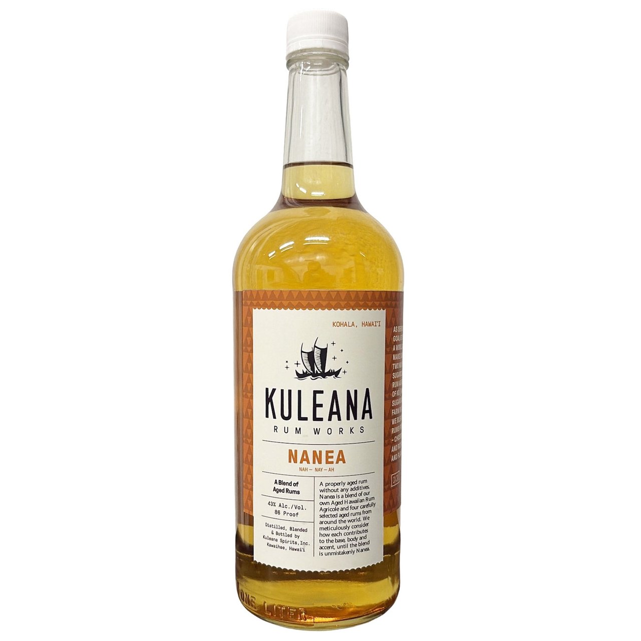 Kuleana Rum Works Nanea Blend of Aged Rums Hawaii 1L