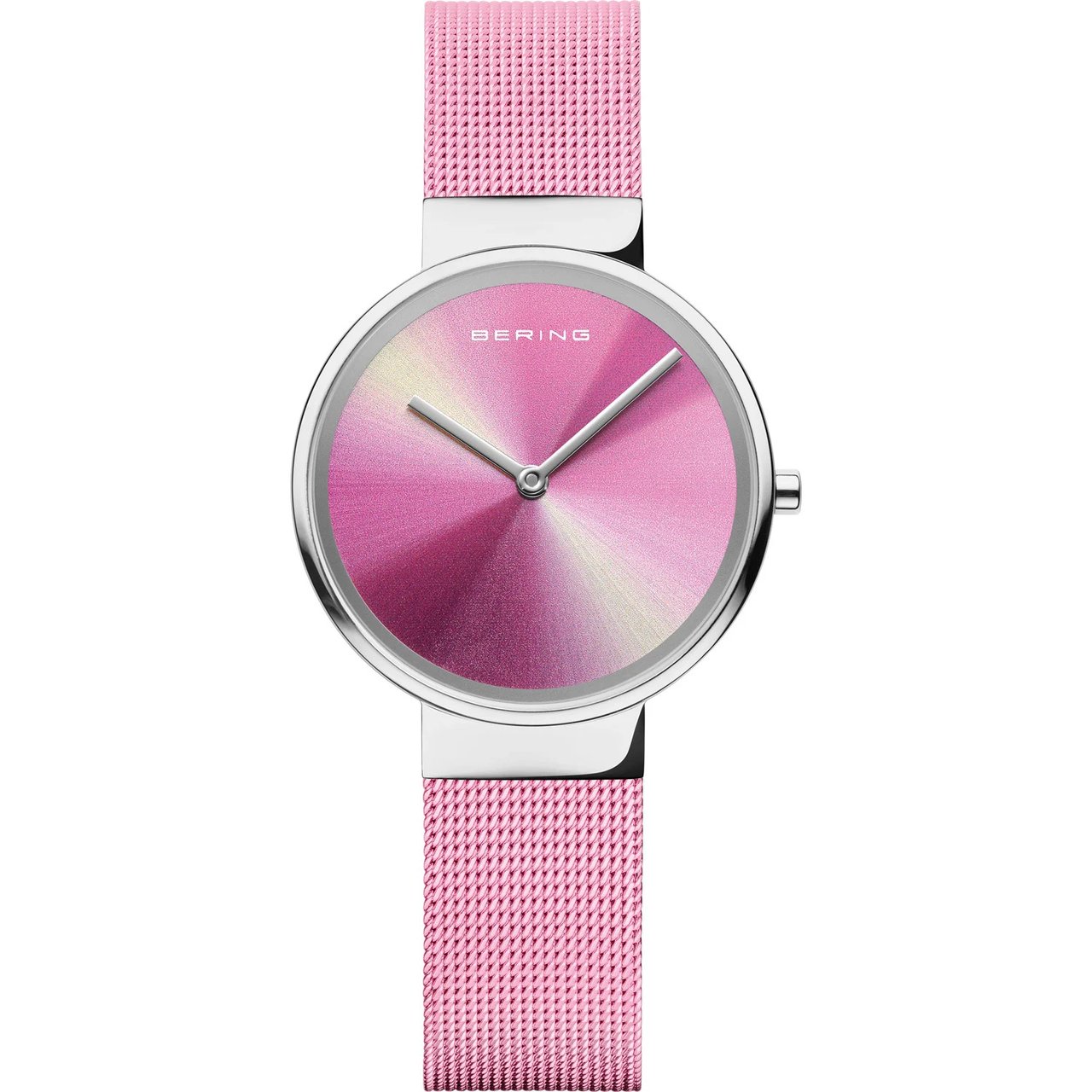 19031-999 Bering Women's Pink and Silver Watch - Image 1
