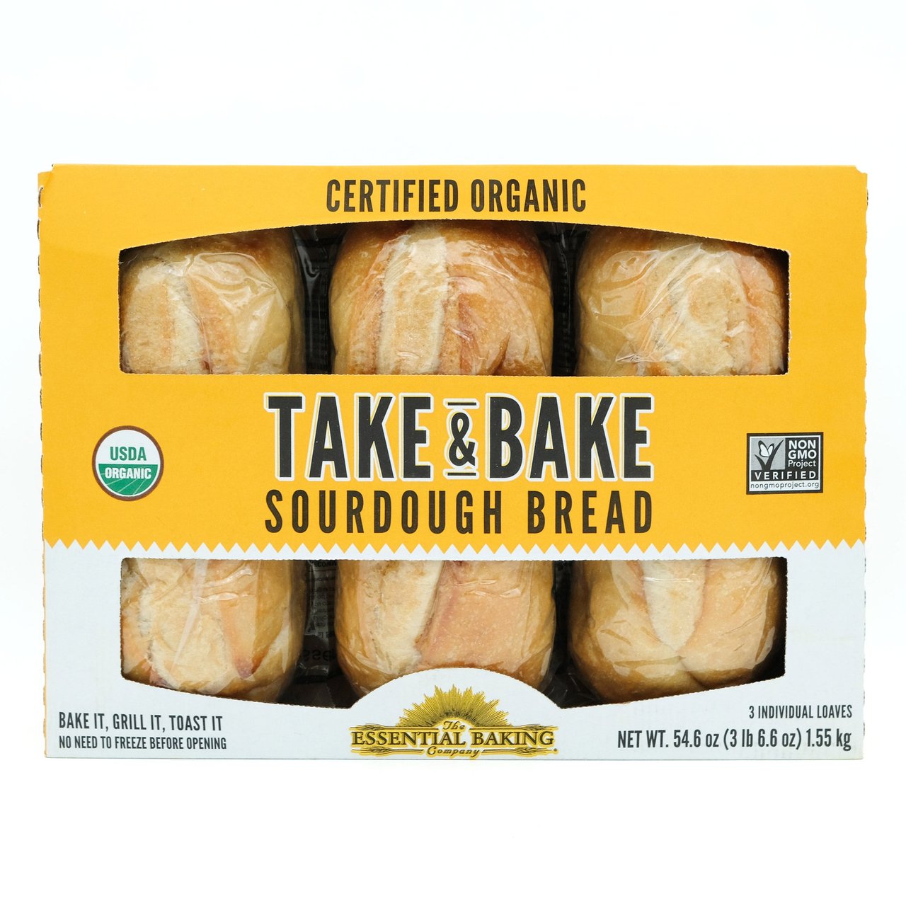Essential Baking Co. Organic Sourdough 3/18.2 oz Loaves - Image 1