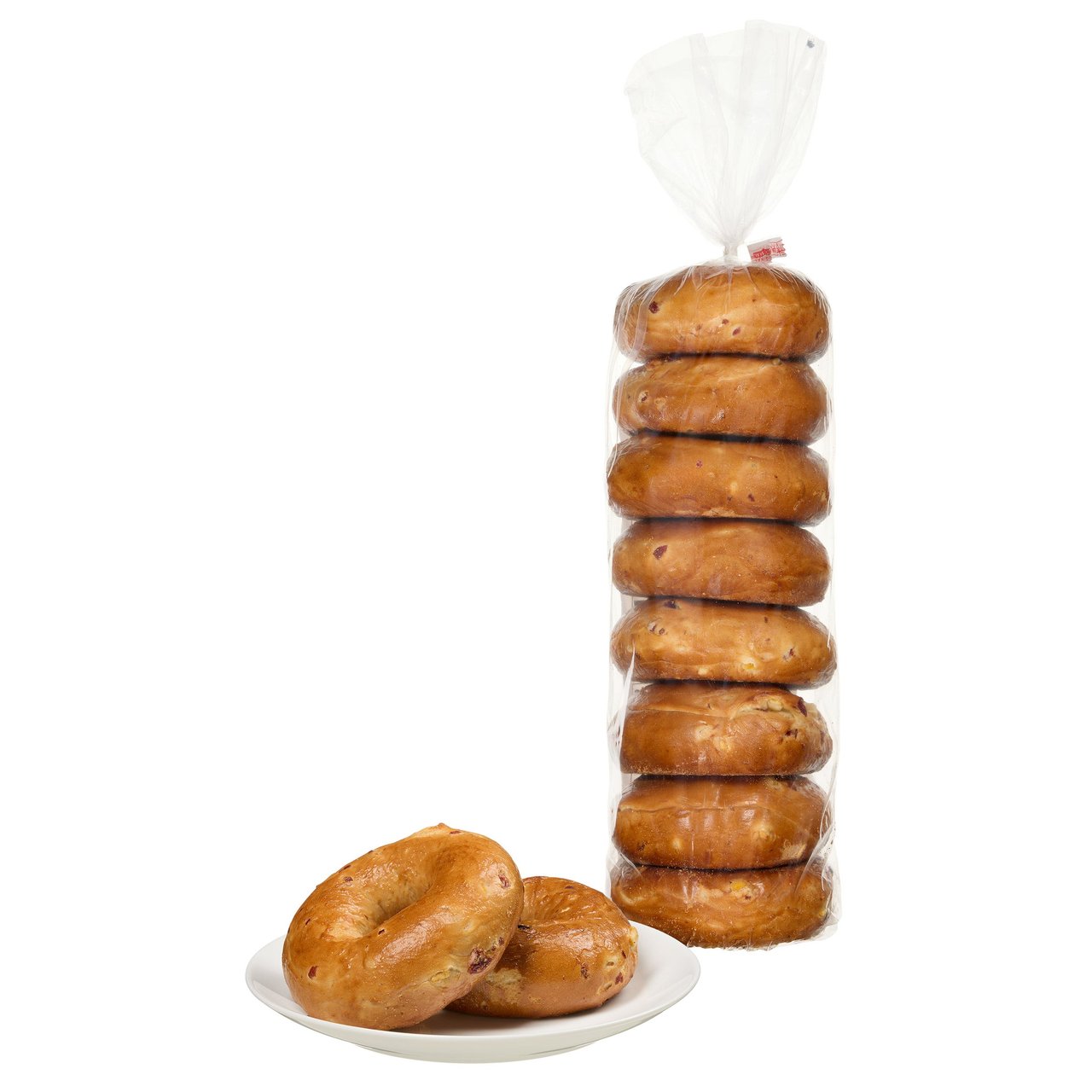 Cranberry Orange Bagel, 8 Count - Image 1