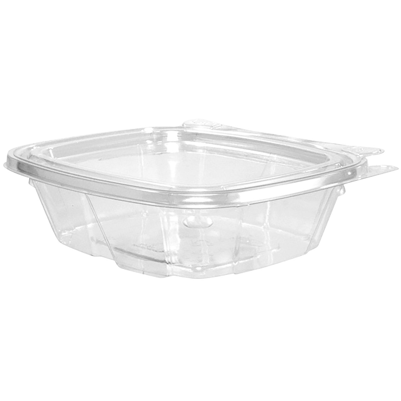 Dart Clear Hinged Flat Lid Container, 8 oz, 200 ct - Image 1