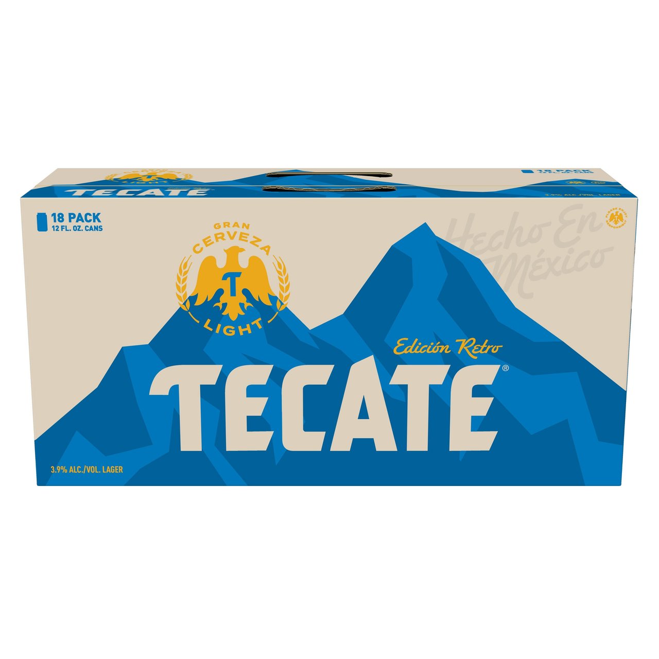 Tecate Light Mexican Import Beer, 18/12 oz Cans