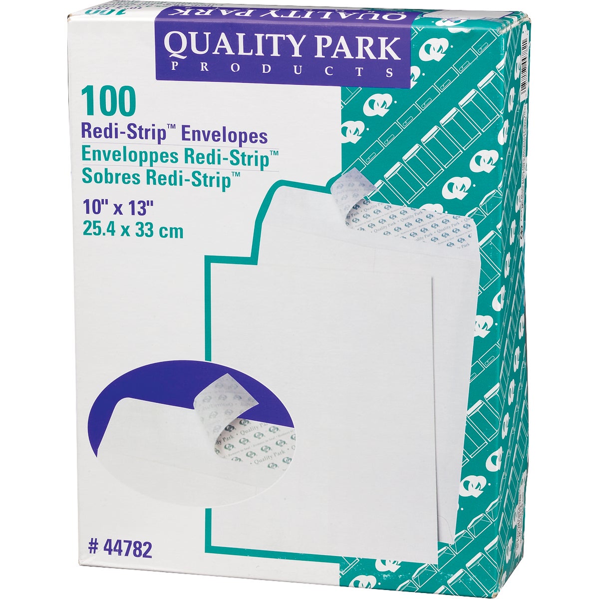 Quality Park Redi-Strip Envelopes 10" x 13" 100 CT