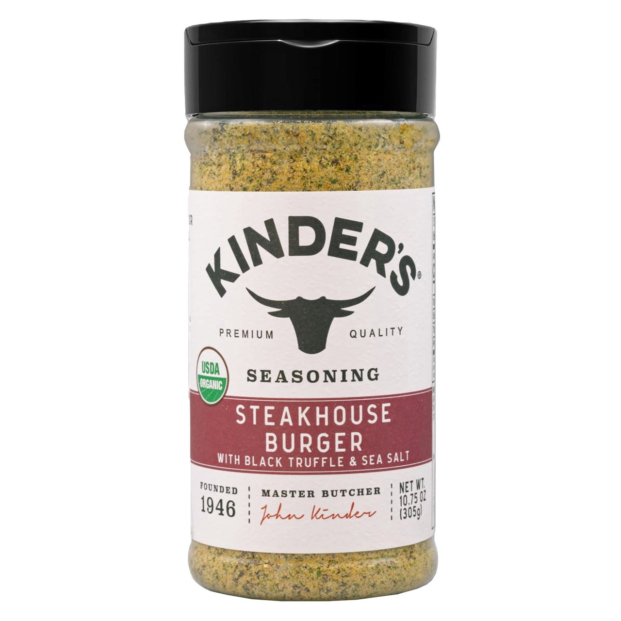 Kinder's Organic Steakhouse Burger Seasoning 10.75 oz - Image 1