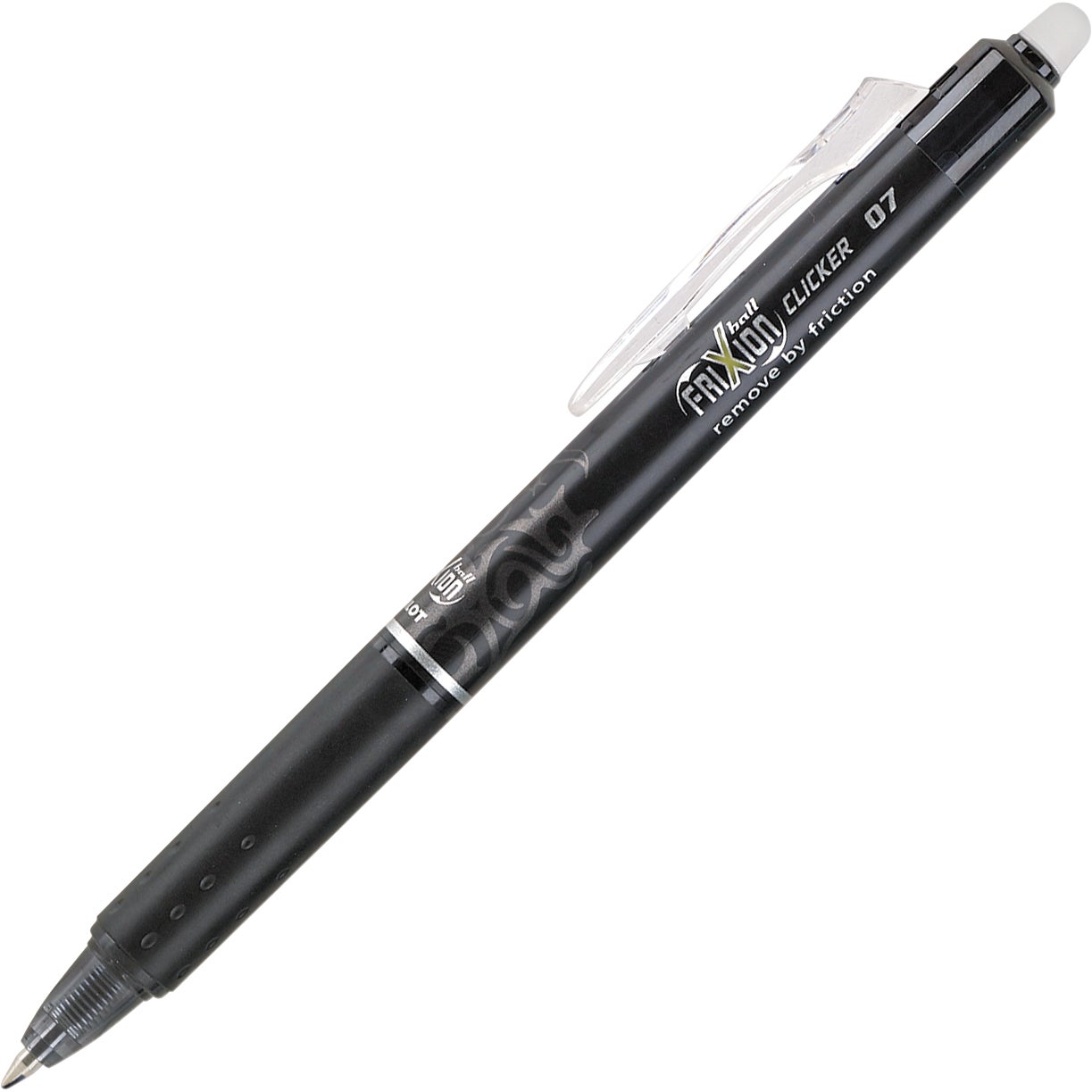 Pilot FriXion Clicker Erasable Gel Pen, Fine Point 0.7mm, Black, 12 Count - Image 1