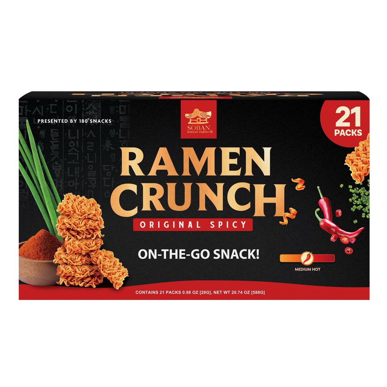 180 Snacks Ramen Crunch 20.74 oz - Image 1