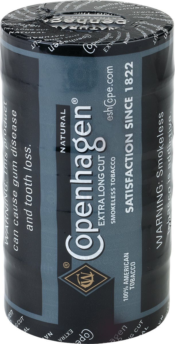 Copenhagen Extra Long Cut Natural - 5/1.2 oz Cans - Image 1