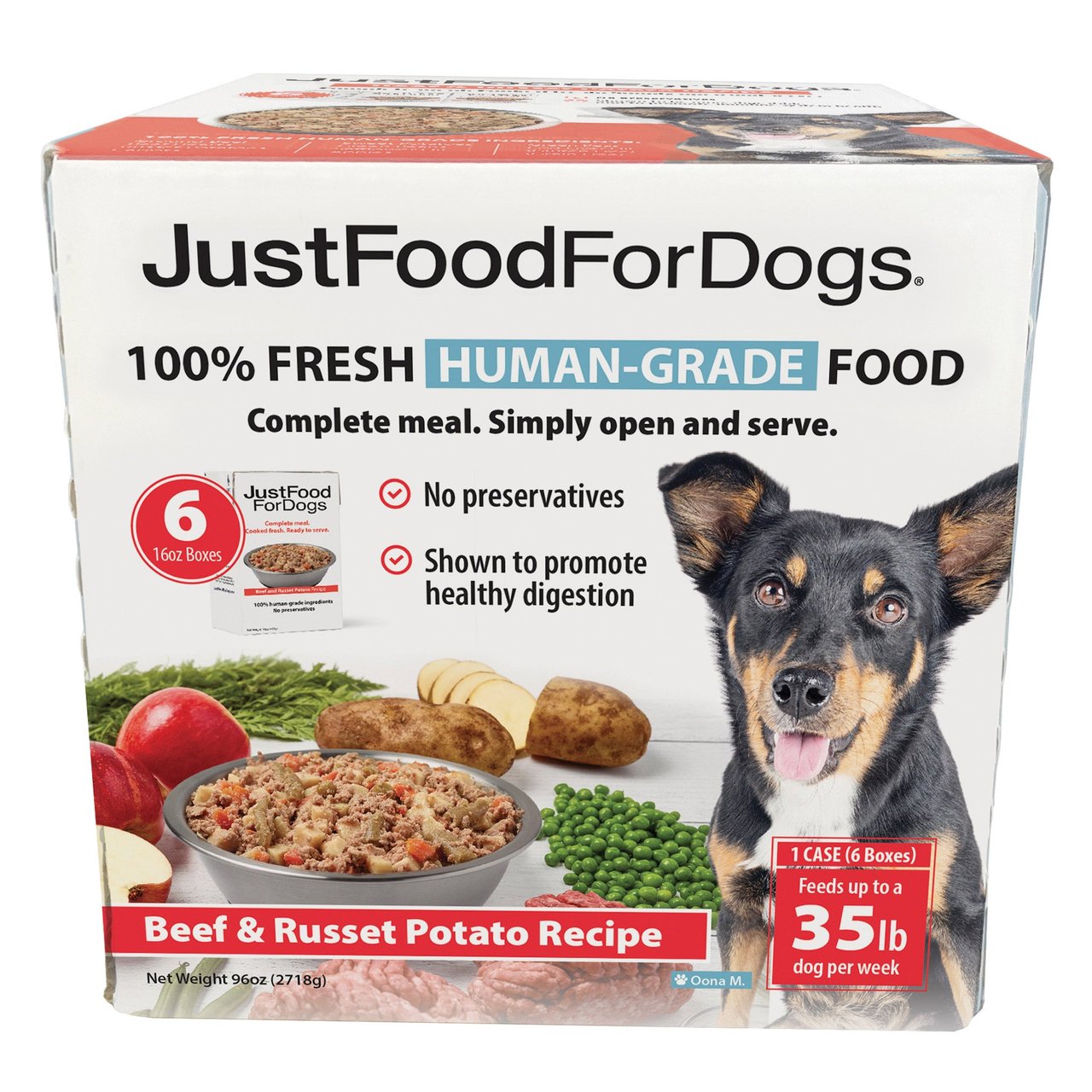 Just Food For Dogs Beef & Russet Potatoes 6/16 oz - Image 1