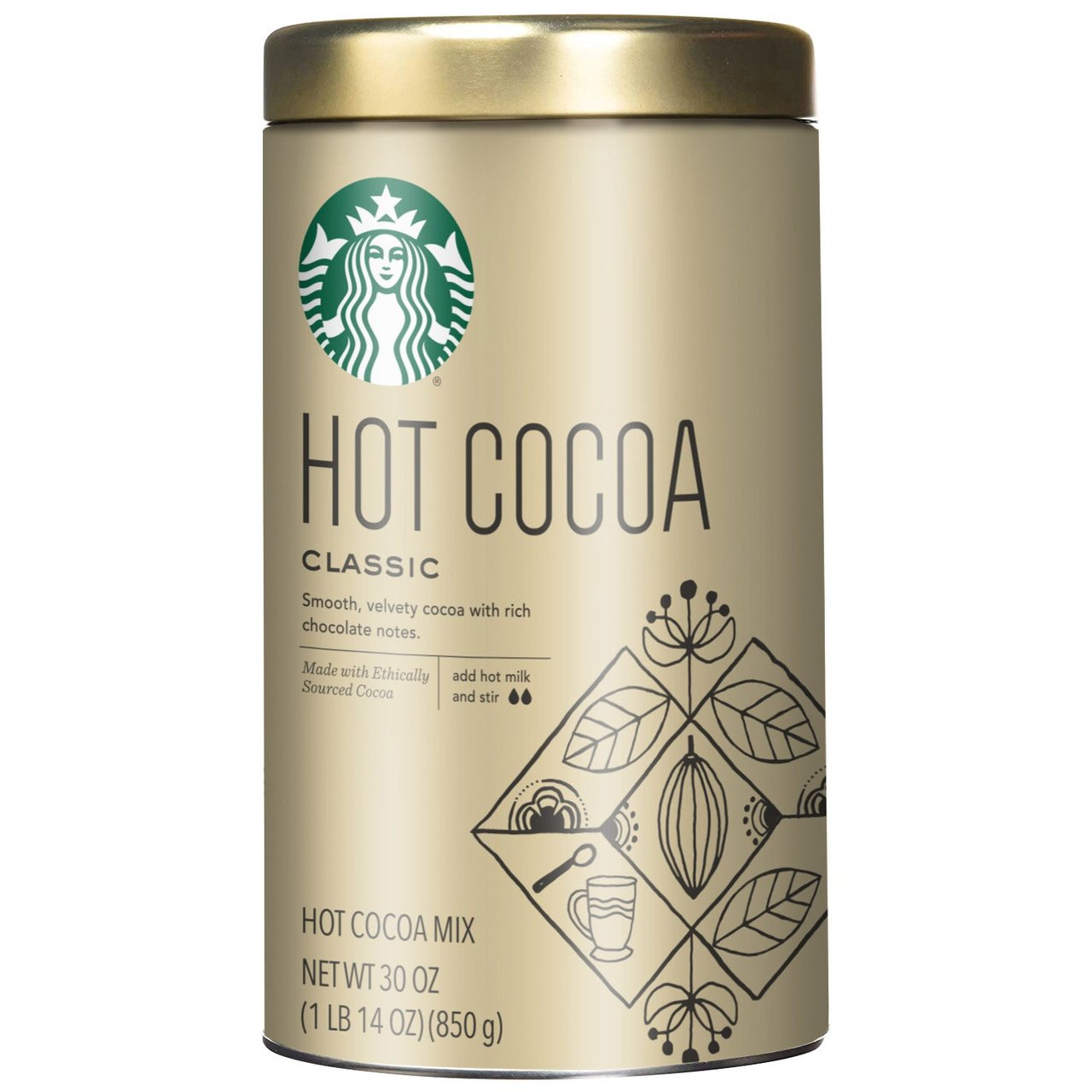 Starbucks Coffee Hot Cocoa Mix 30 oz (1.875 lbs) - Image 1