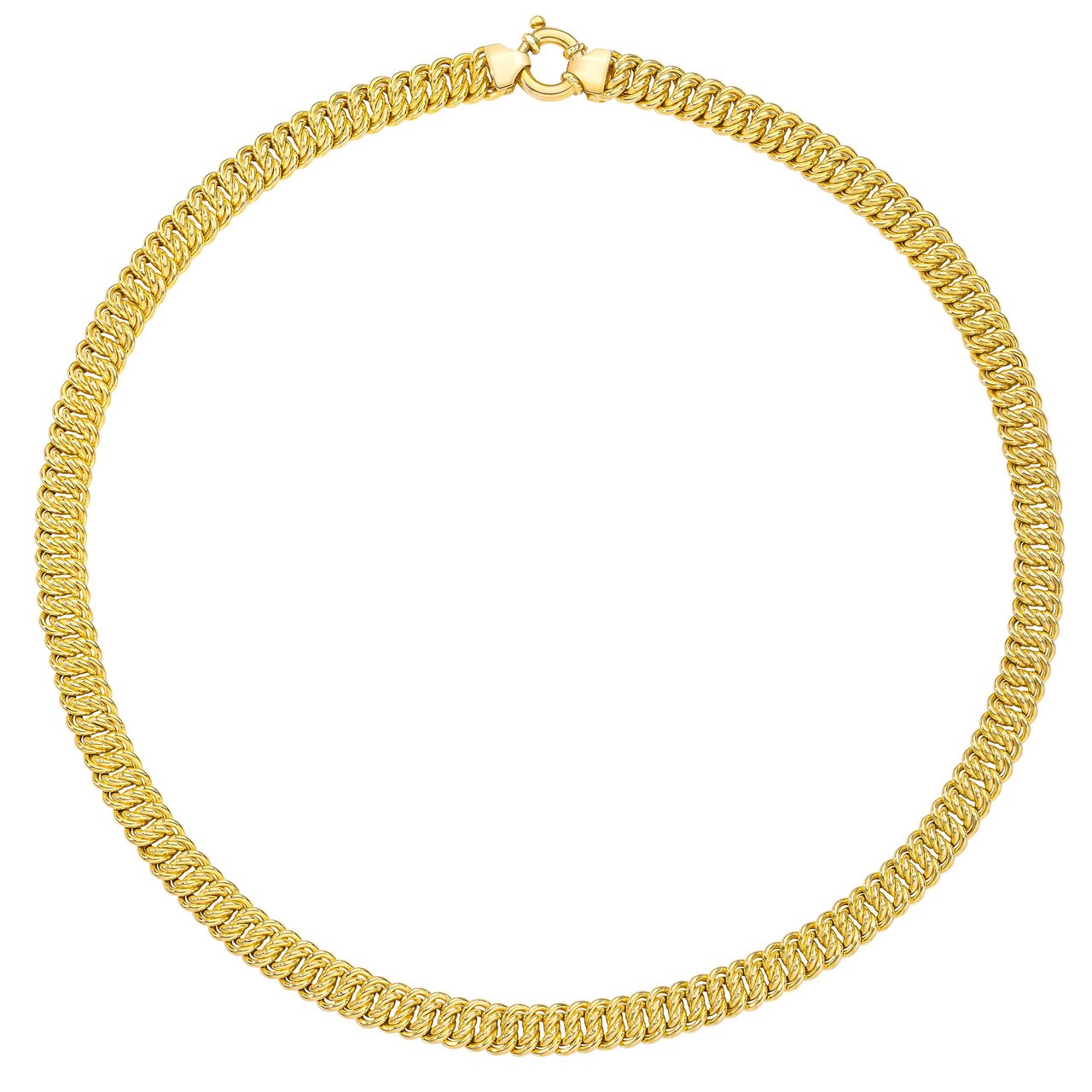 14kt Yellow Gold Infinity Link Necklace Made in Italy - Image 1
