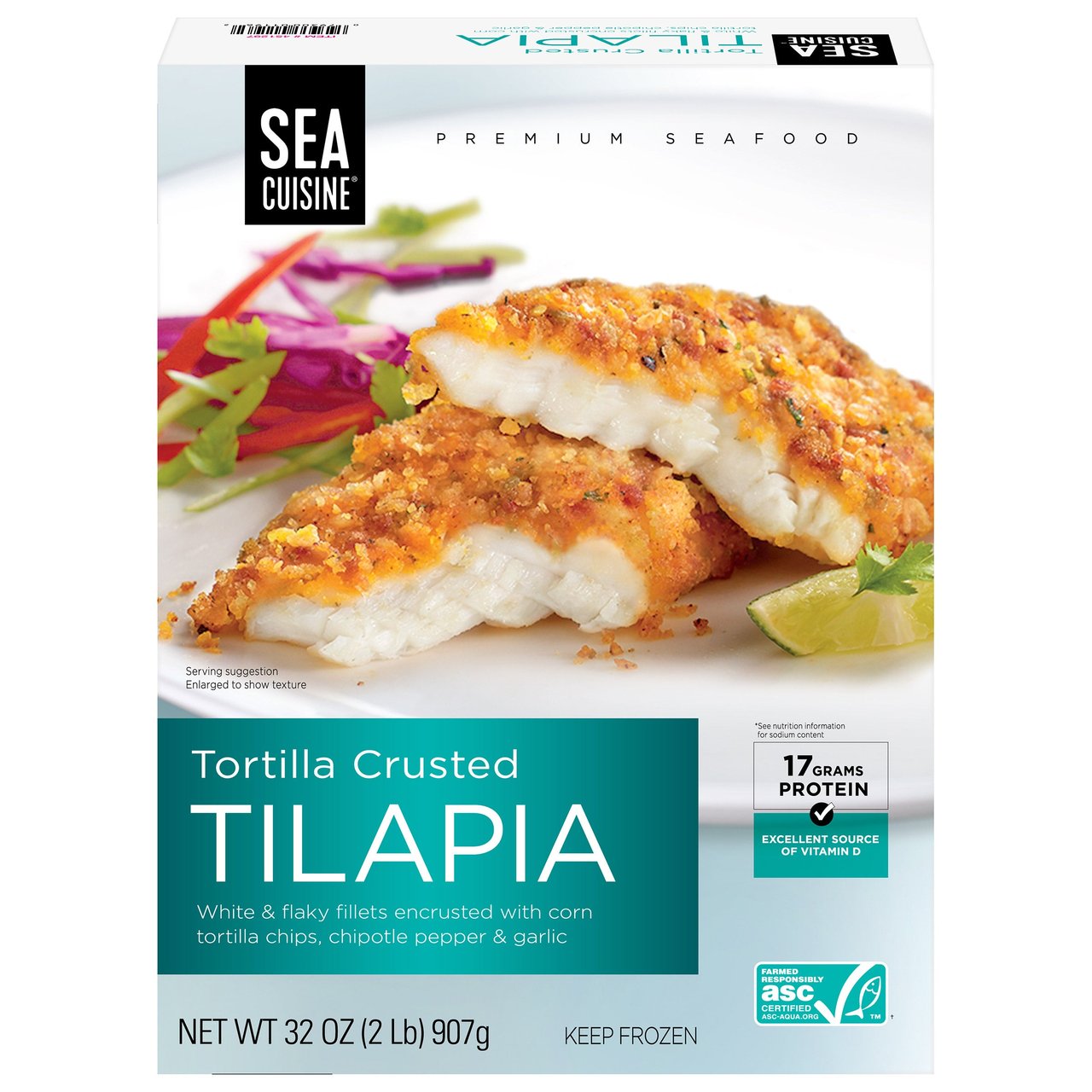Sea Cuisine Tortilla Crusted Tilapia 2 Pound Box - Image 1