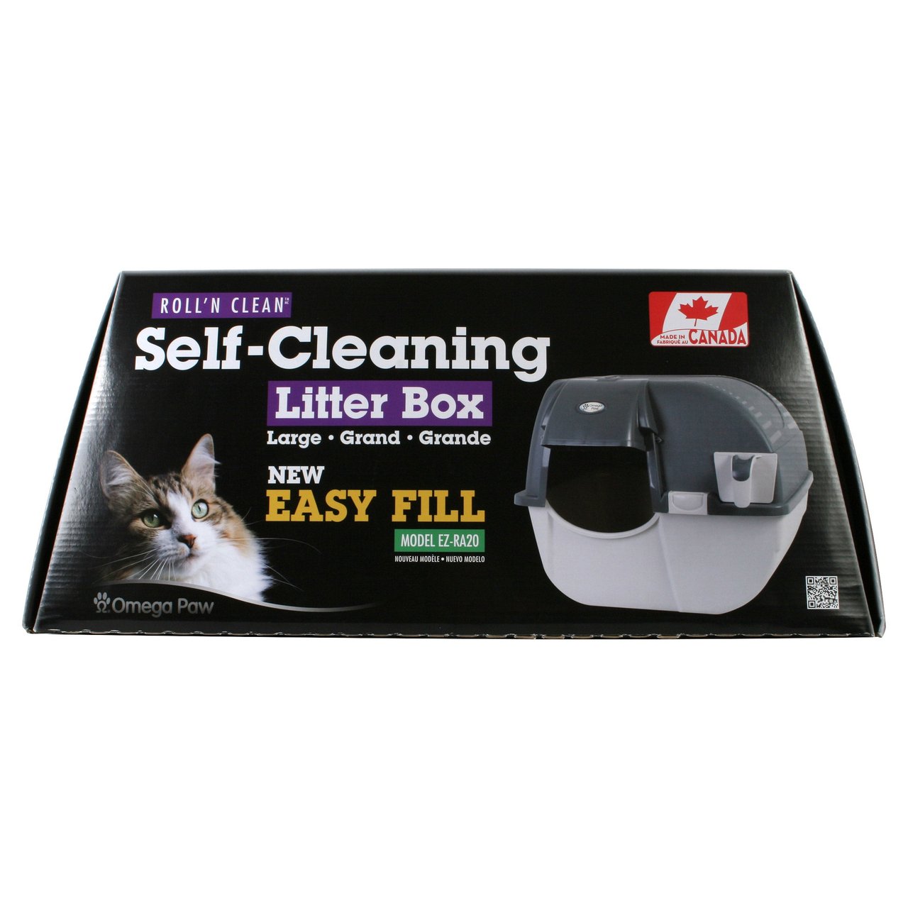 Omega Paw Roll 'n Clean Self-Cleaning Litter Box - Image 1