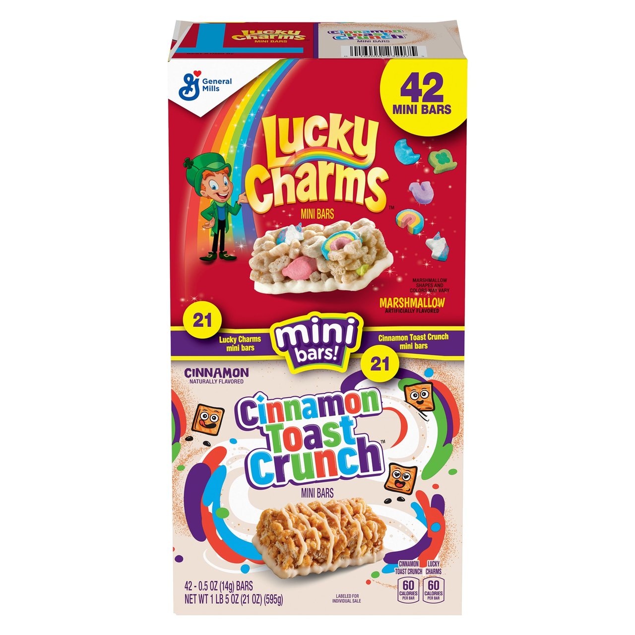 General Mills Mini Bars Variety Pack, 42 Count, 0.5 oz - Image 1