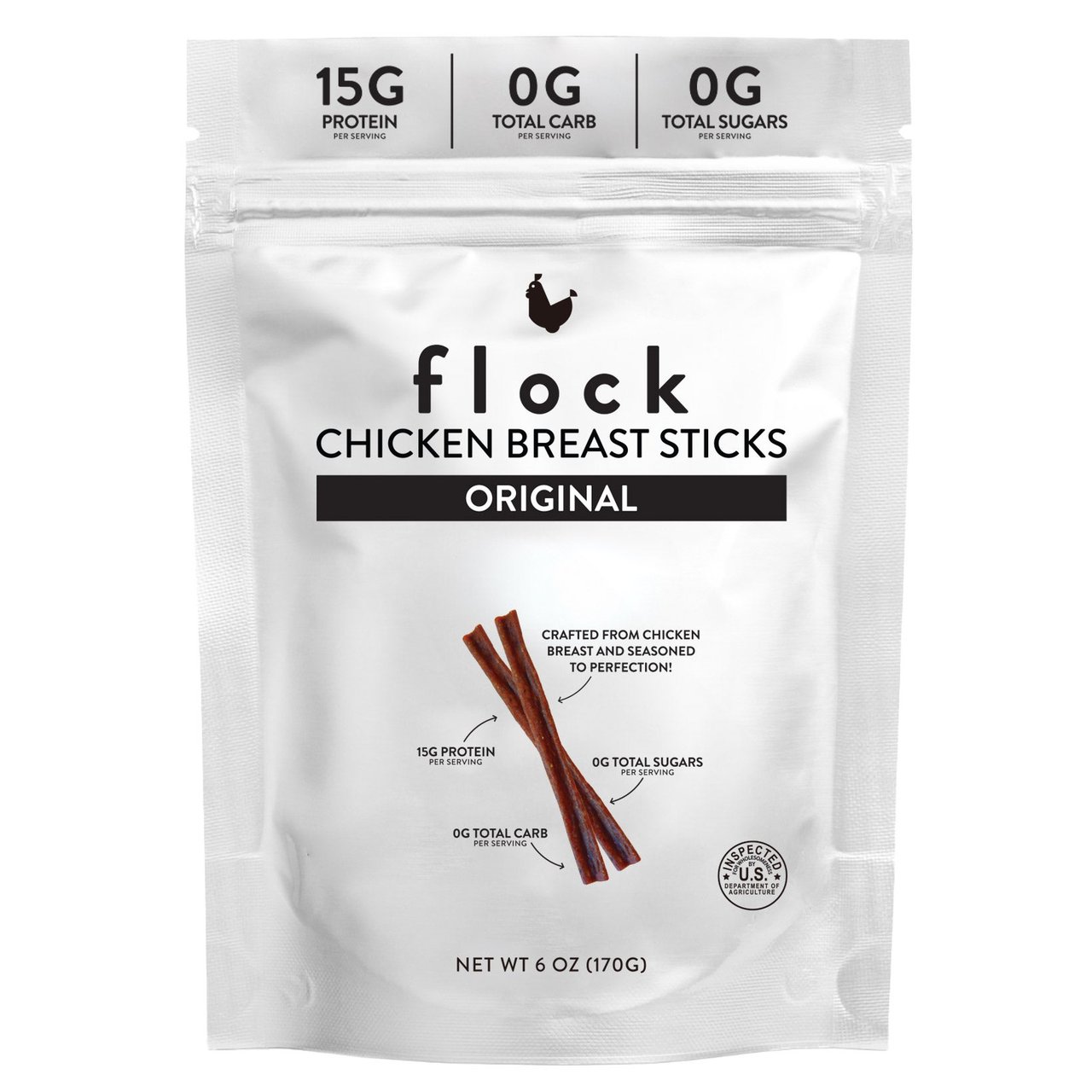 Flock Chicken Breast Sticks 6 oz - Image 1