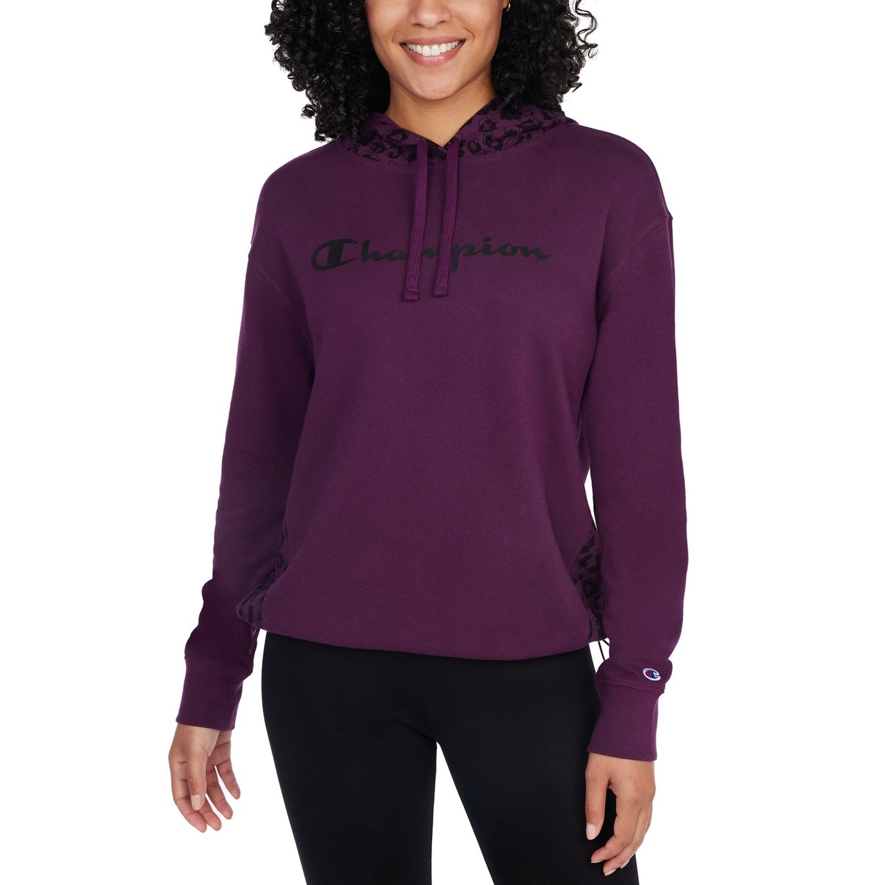 Champion Ladies' French Terry Colorblock Hoodie - Image 1