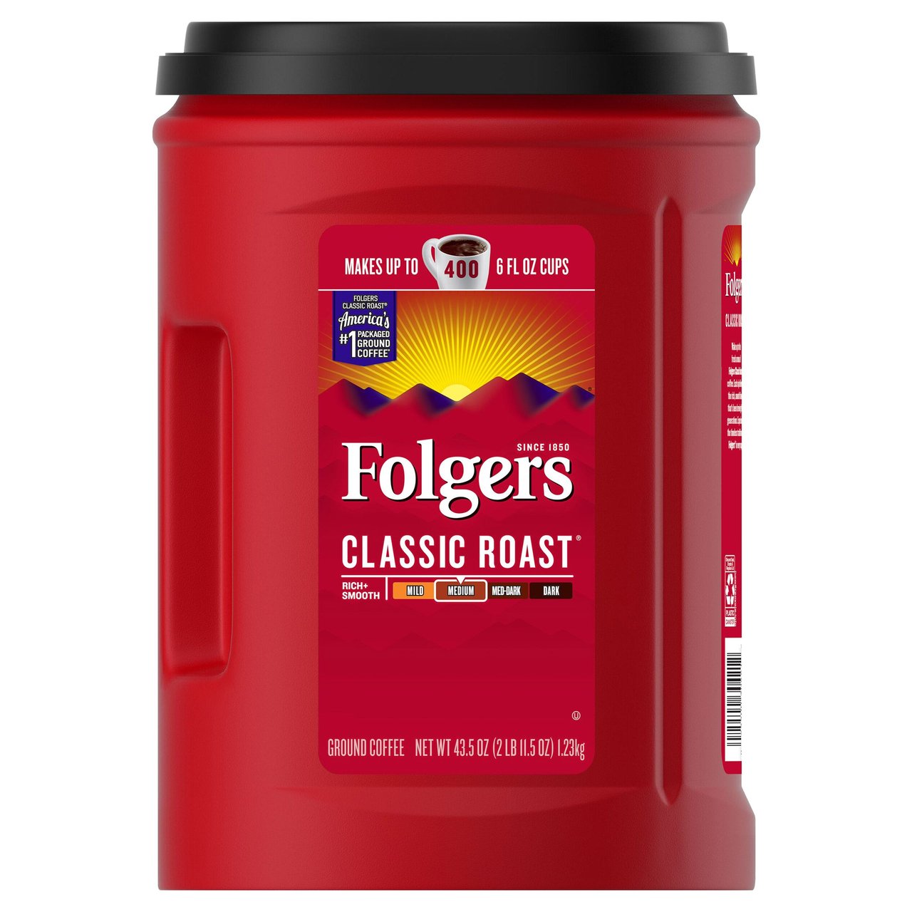 Folgers Classic Roast Coffee 43.5 Ounces Ground - Image 1