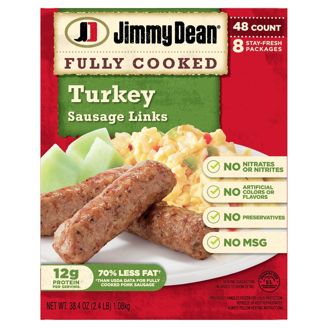 Jimmy Dean Turkey Sausage Links 48 CT - Image 1